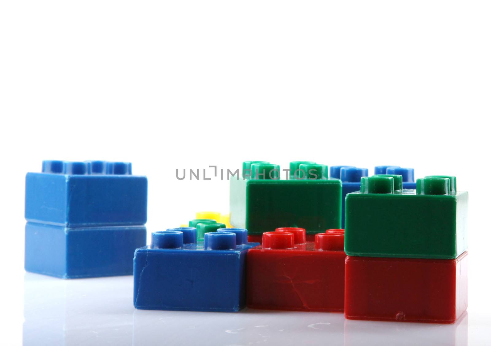 Building Blocks Isolated On White