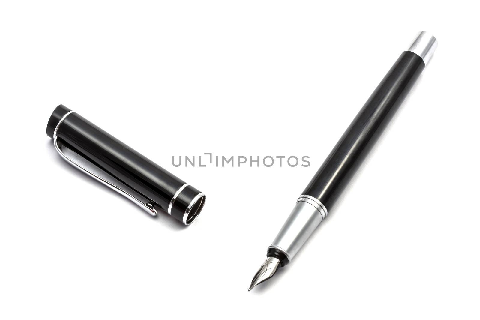 Black pen isolated on white background