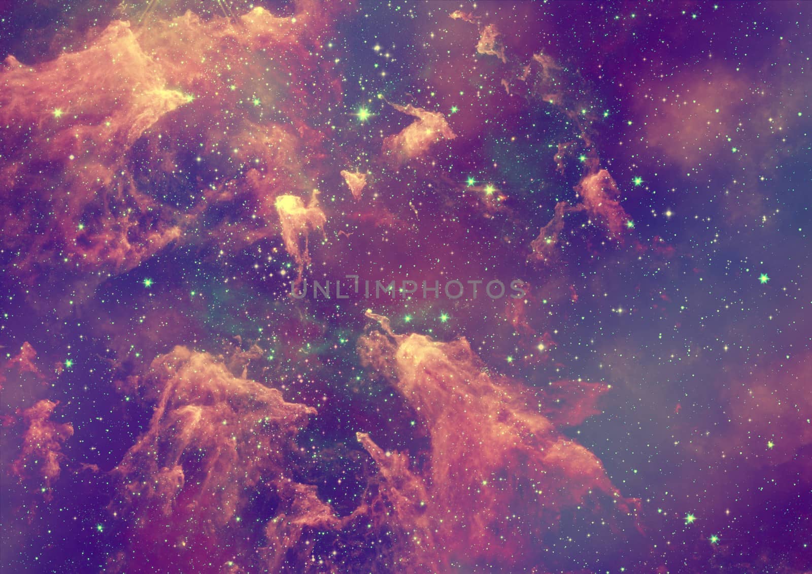 Far being shone nebula and star field against space. "Elements of this image furnished by NASA".