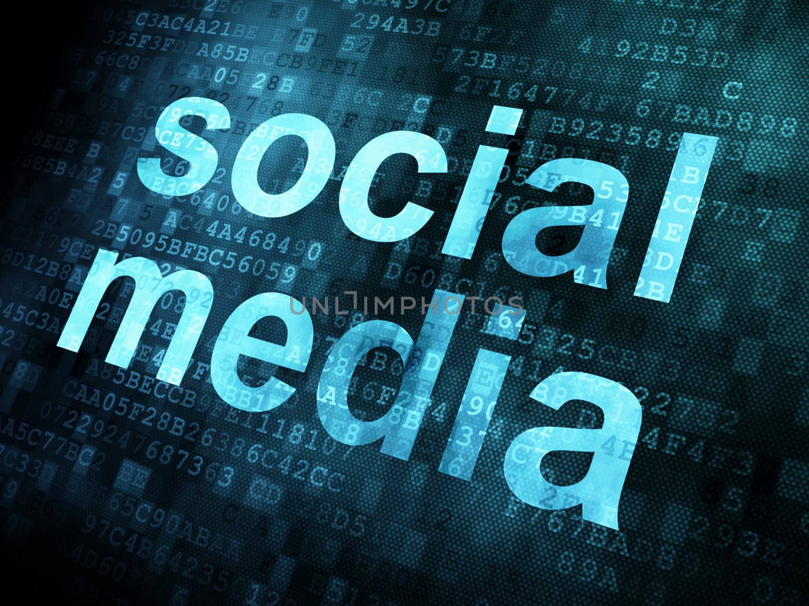 Social media on digital background by maxkabakov