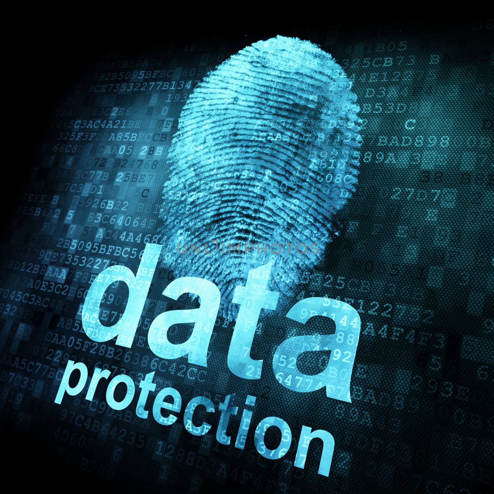 Fingerprint and data protection on digital screen by maxkabakov