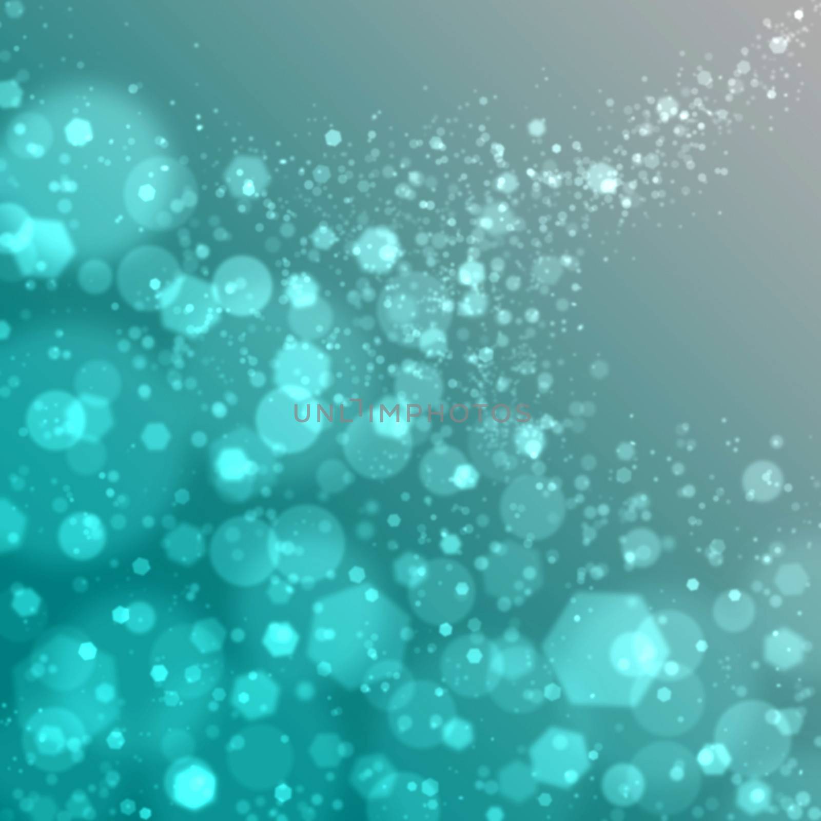 Abstract blue bokeh winter background