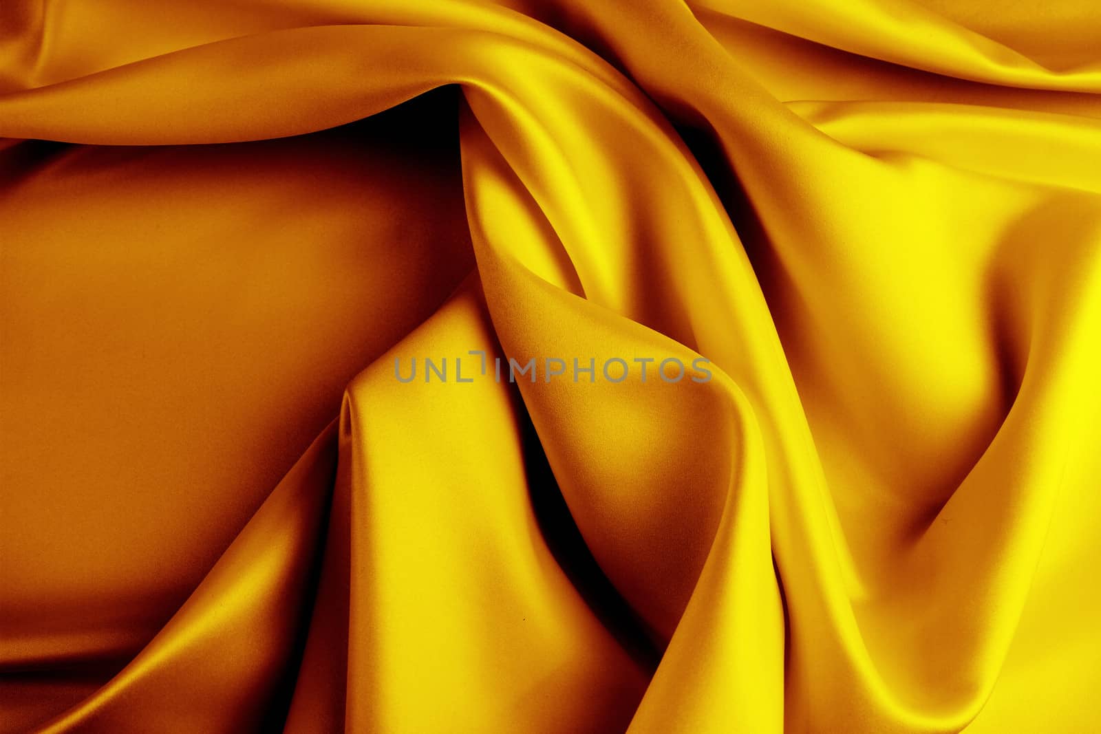 Closeup of rippled silk fabric