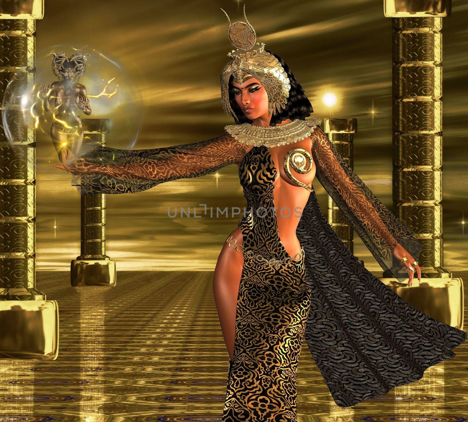 Deeply Desired.An Egyptian sovereign uses her alluring powers to command the gods of the sun to bestow their blessings upon her people.