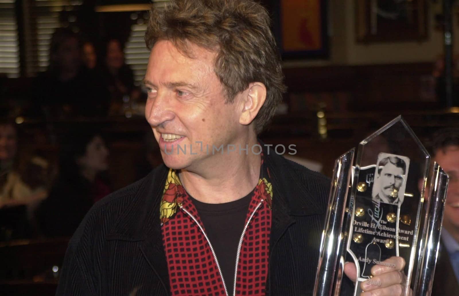 Andy Summers of the Police at the Gibson Guitar Awards, Hard Rock Cafe Beverly Hills, 02-22-00