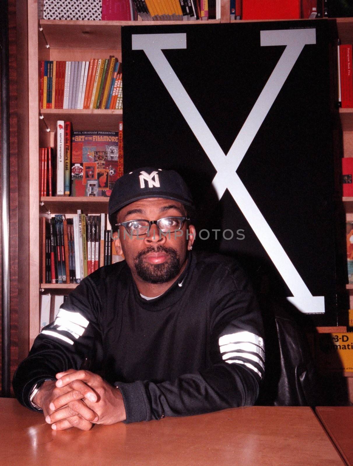 Spike Lee at the Virgin Megastore in Hollywood in honor of the DVD release of "Malcolm X," 02-16-00