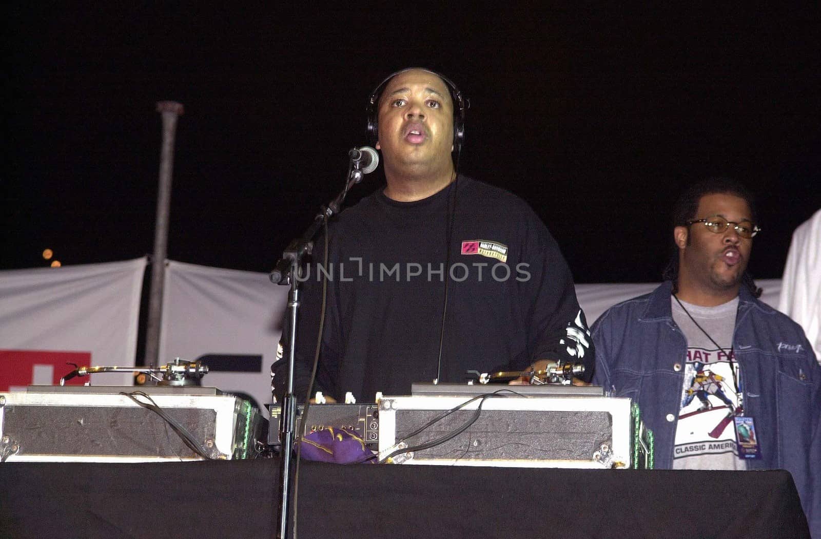 RUN DMC at the Swatch Wave Tour surf competition and rock concert at the Queen Mary in Long Beach, 02-02-00