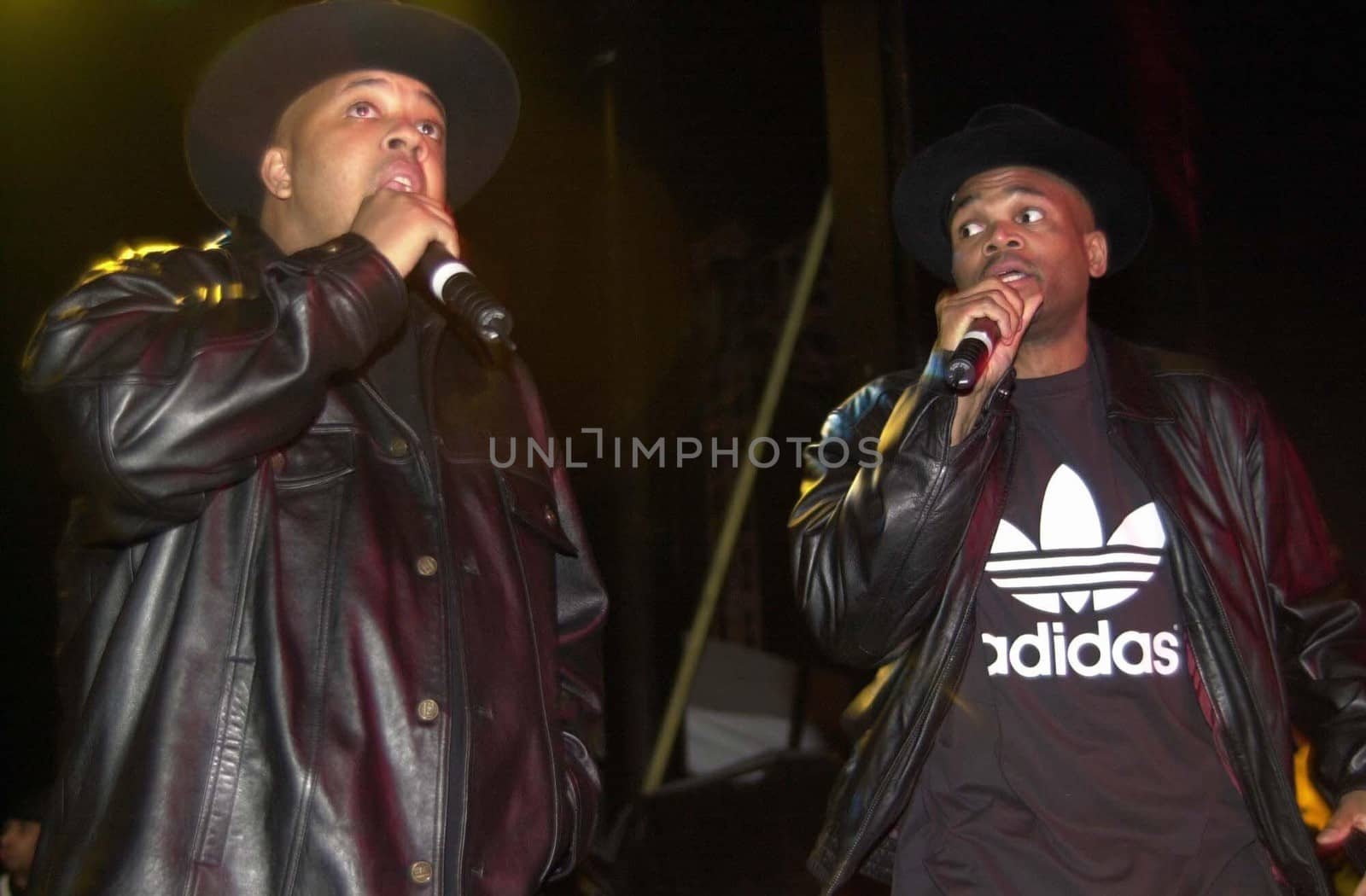 RUN DMC at the Swatch Wave Tour surf competition and rock concert at the Queen Mary in Long Beach, 02-02-00