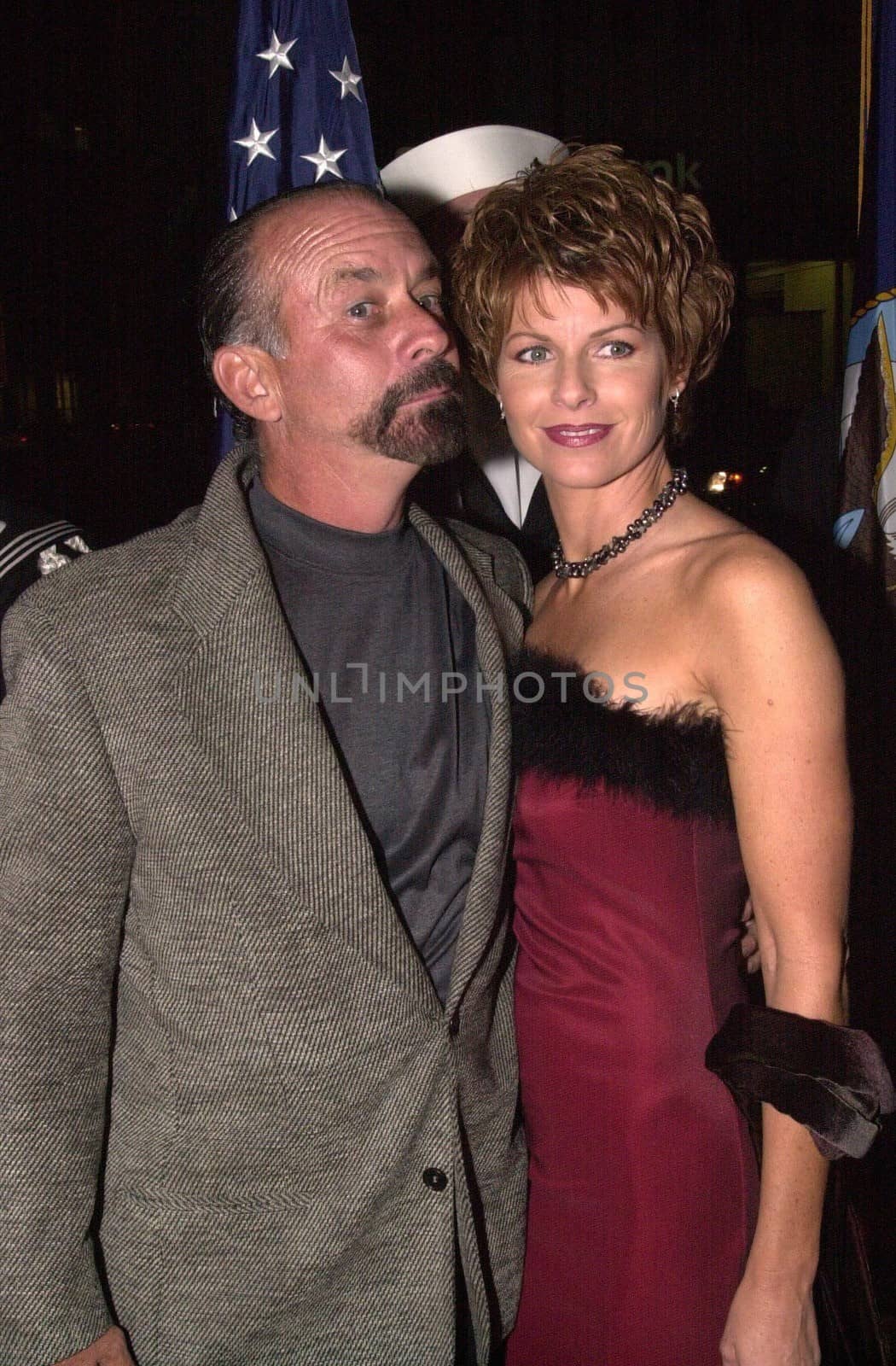 Donna Sparks and husband Steve Sparks at the JAG 100th Episode Party, Spago, 02-07-00