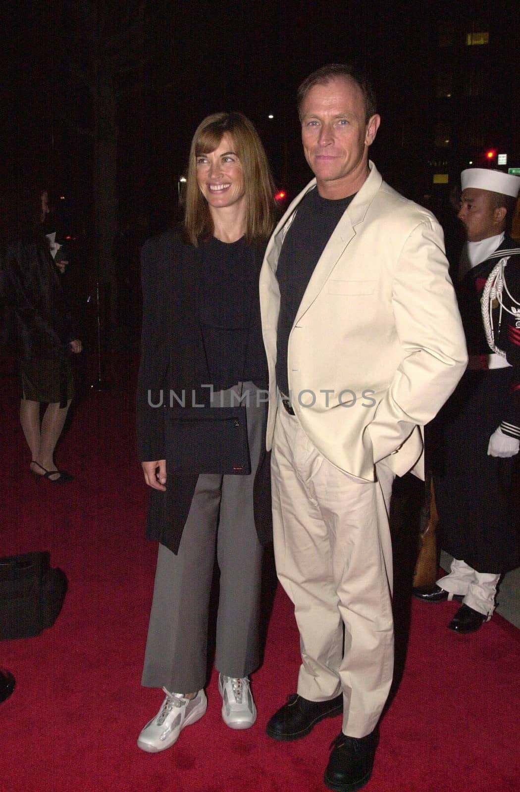 Corbin Bernsen and wife Amanda Pays at the JAG 100th Episode Party, Spago, 02-07-00