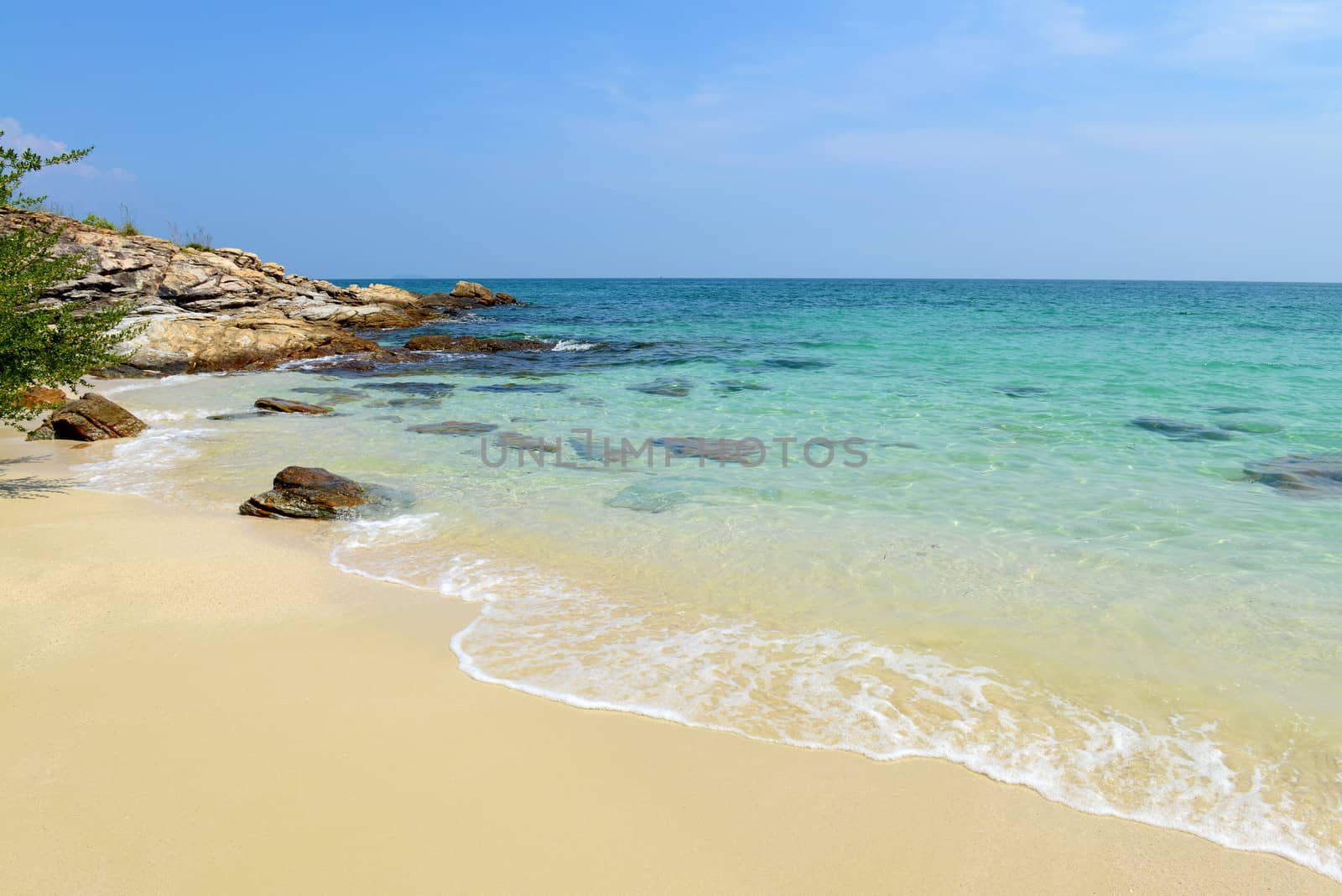 nature scene tropical beach and sea in koh samed island Thailand 
