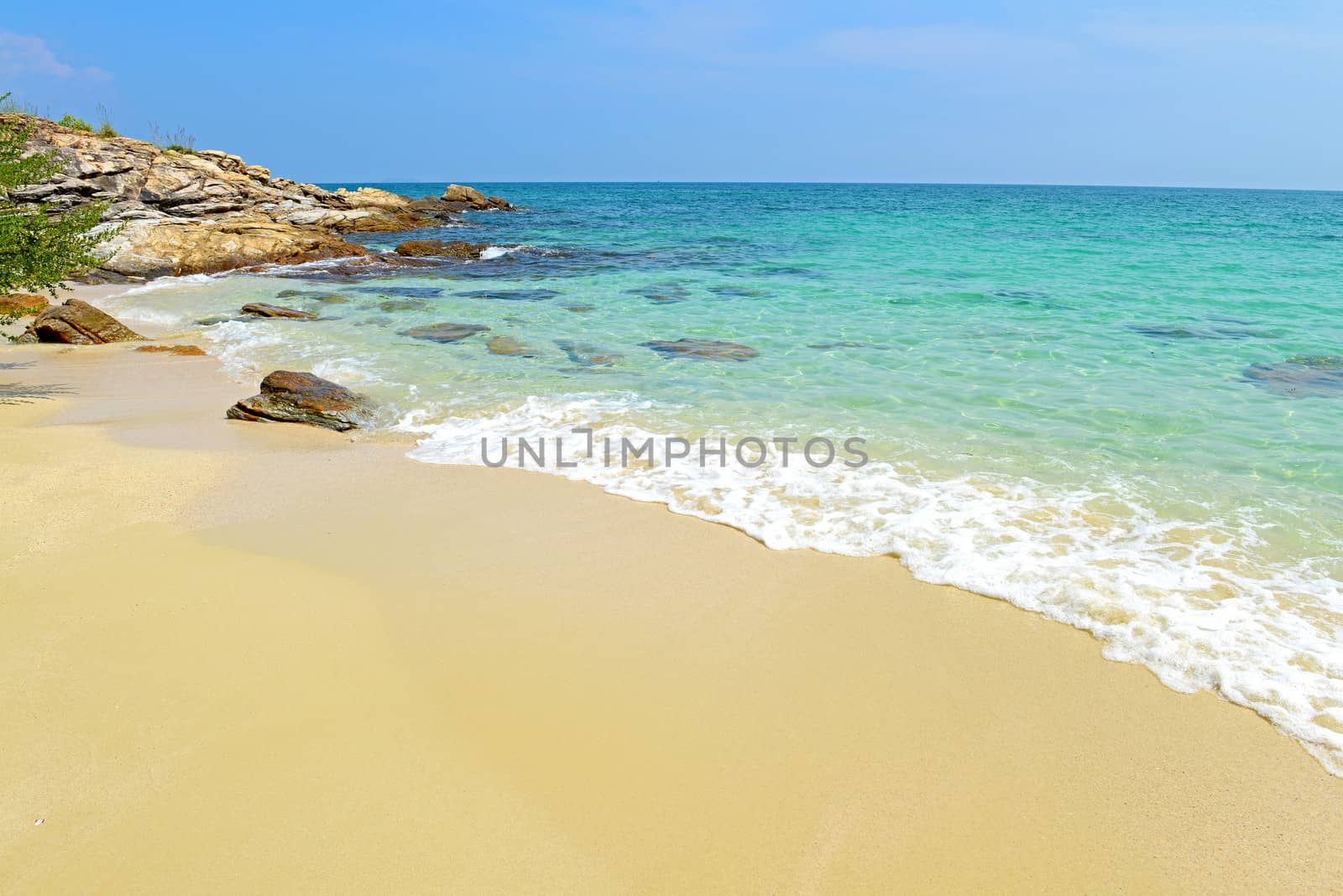 nature scene tropical beach and sea in koh samed island Thailand 
