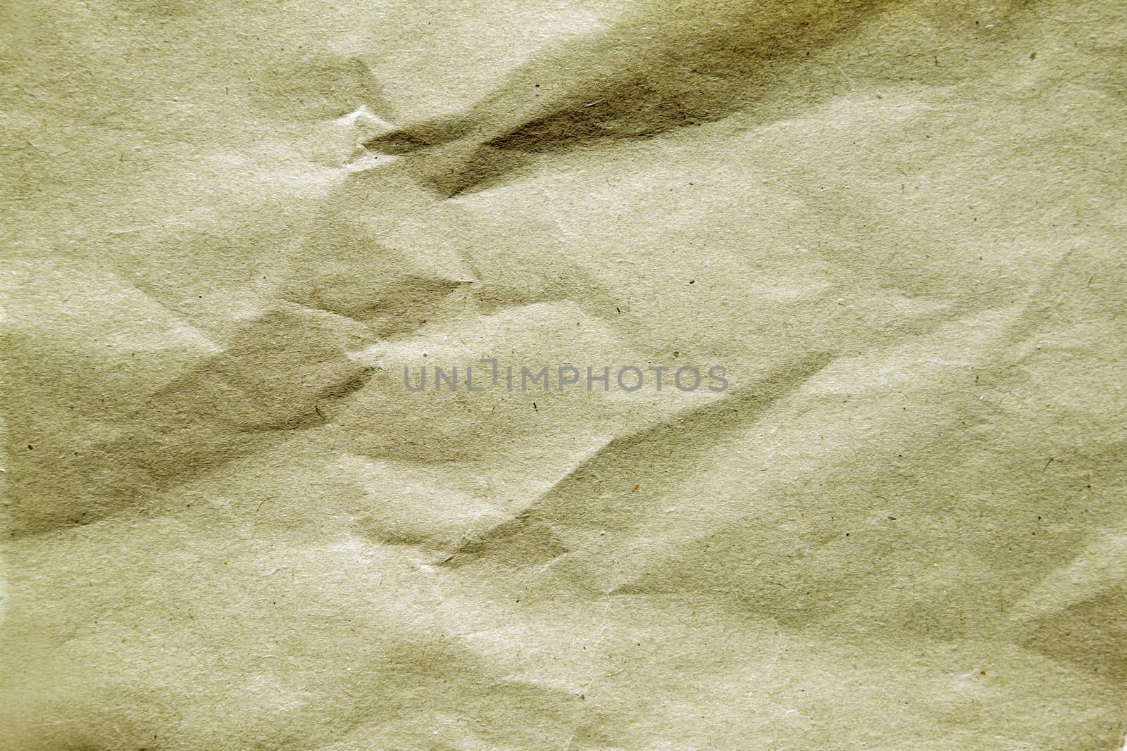Closeup of creased paper background