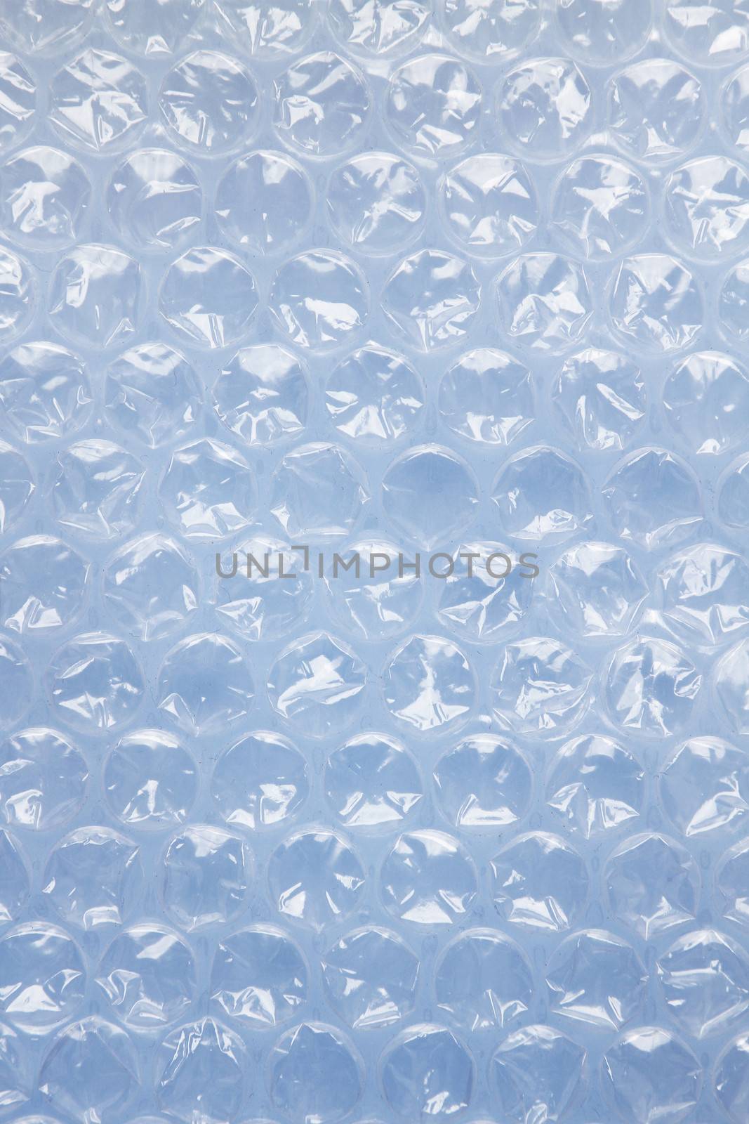 Closeup of plastic bubble wrap