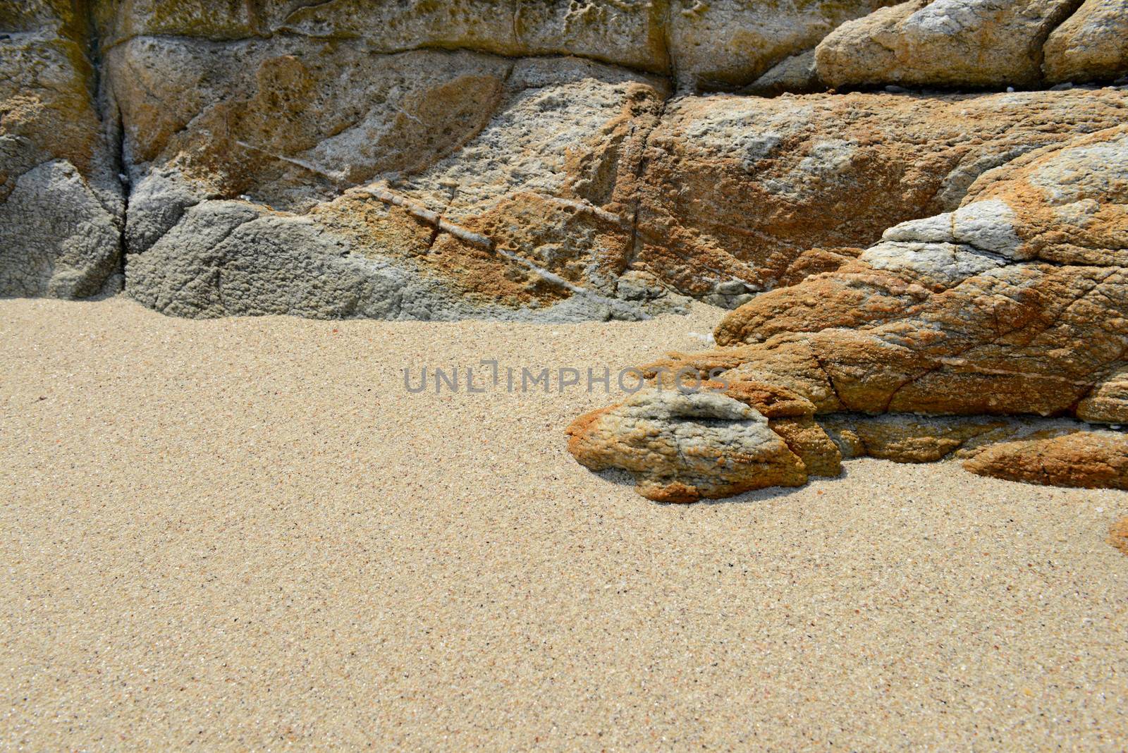 Sand beach rocks texture  by opasstudio