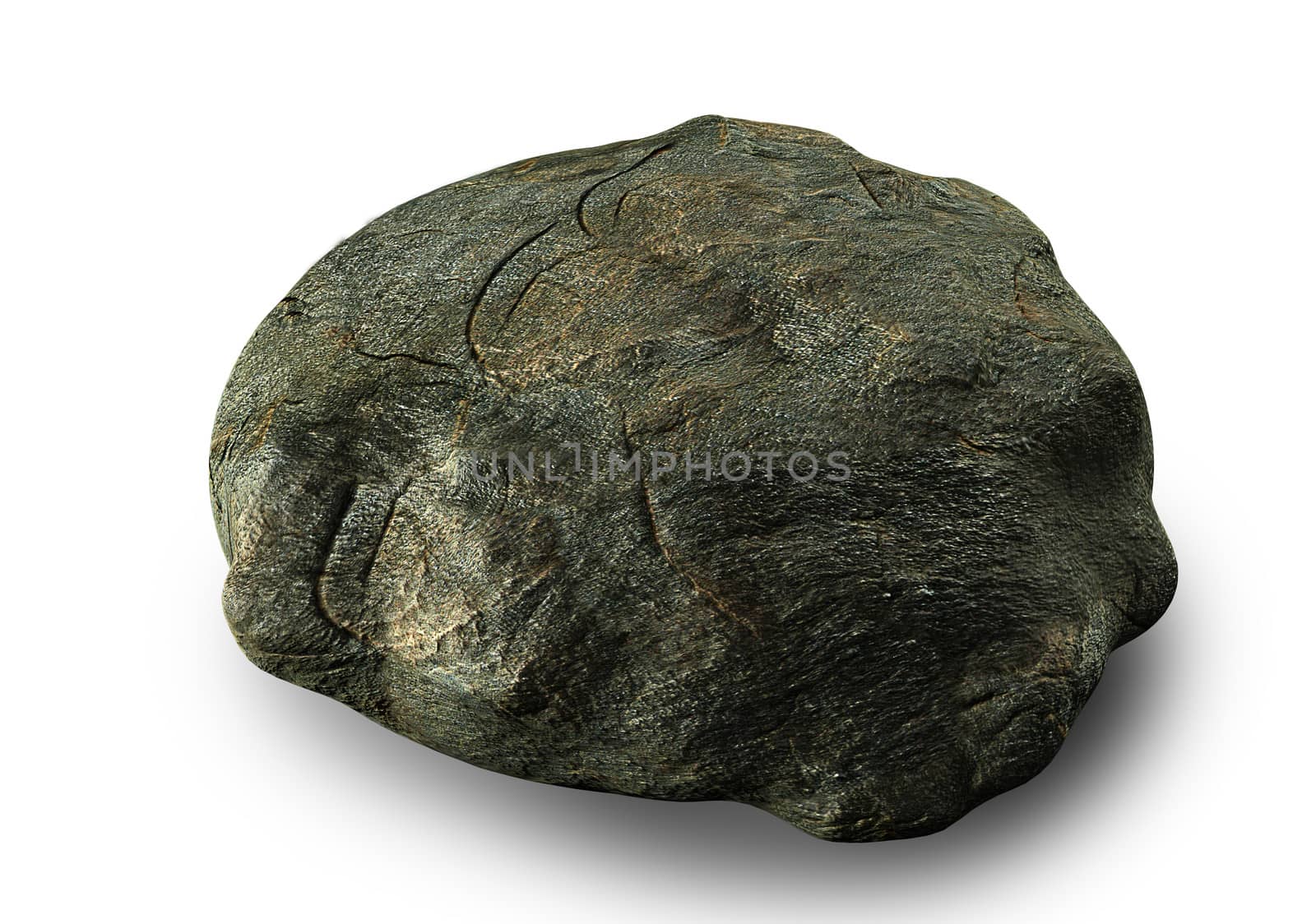 Rock isolated on white by vitanovski