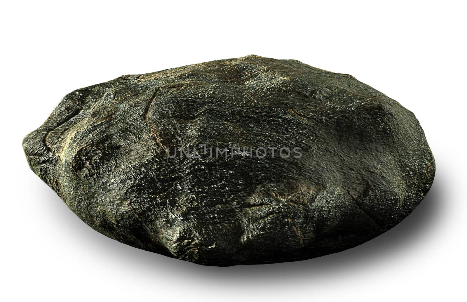 Rock isolated on white by vitanovski