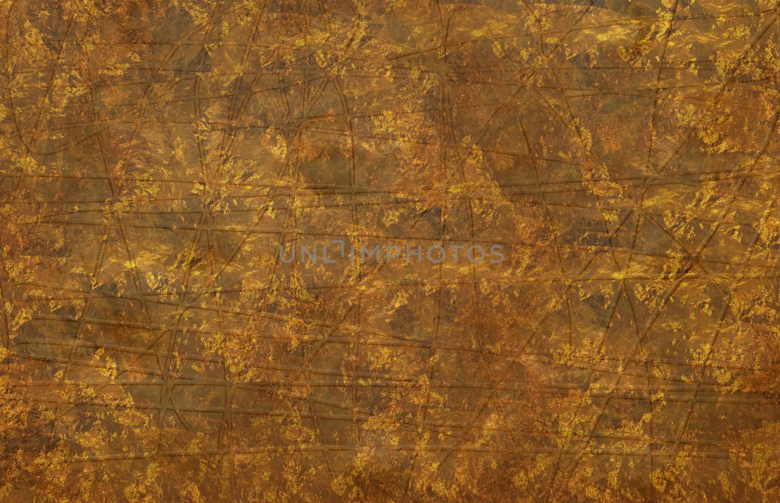 A wall painted of gold, realistic gold texture.