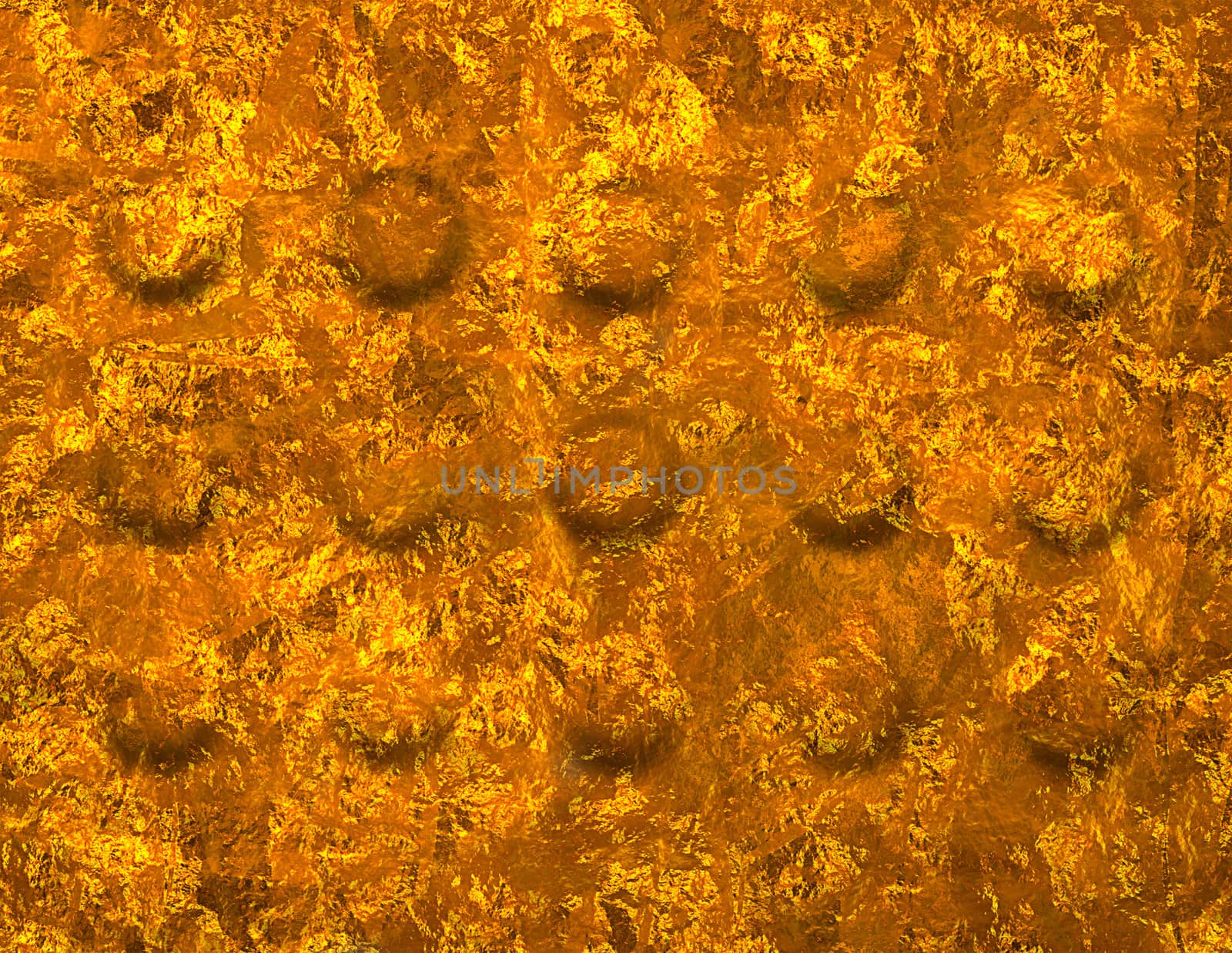 A wall painted of gold, realistic gold texture.