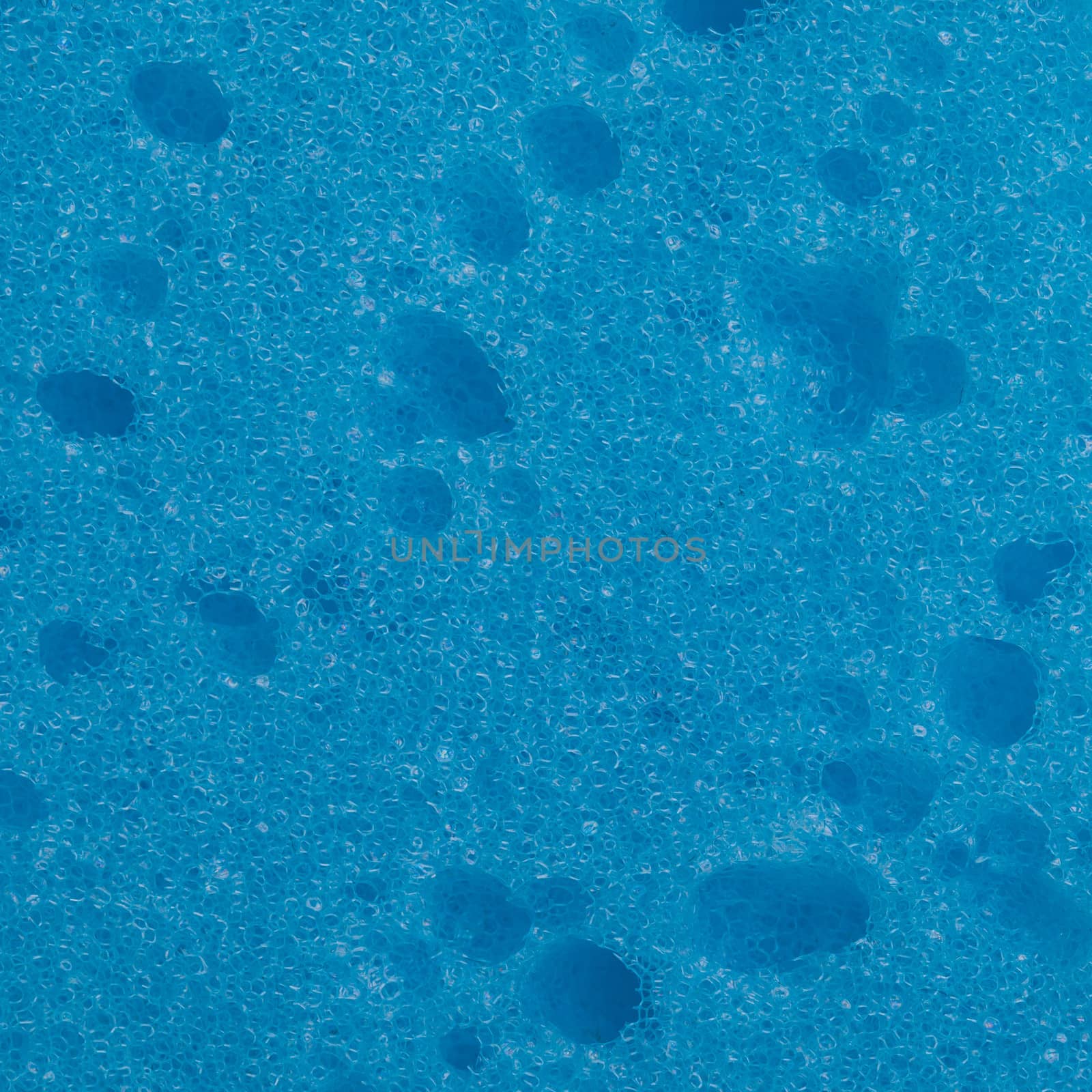 Blue sponge texture for background, close up