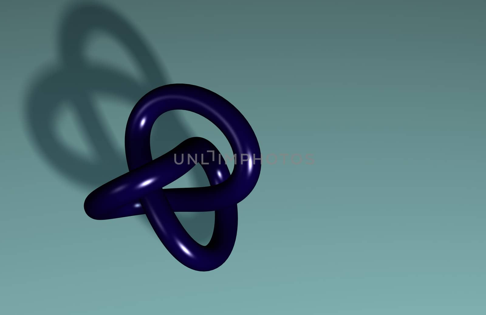 blue torus made in 3d software
