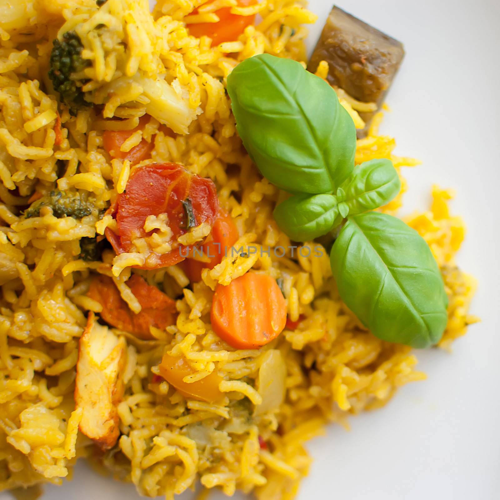 basmati rice with vegetables and chicken by Dessie_bg