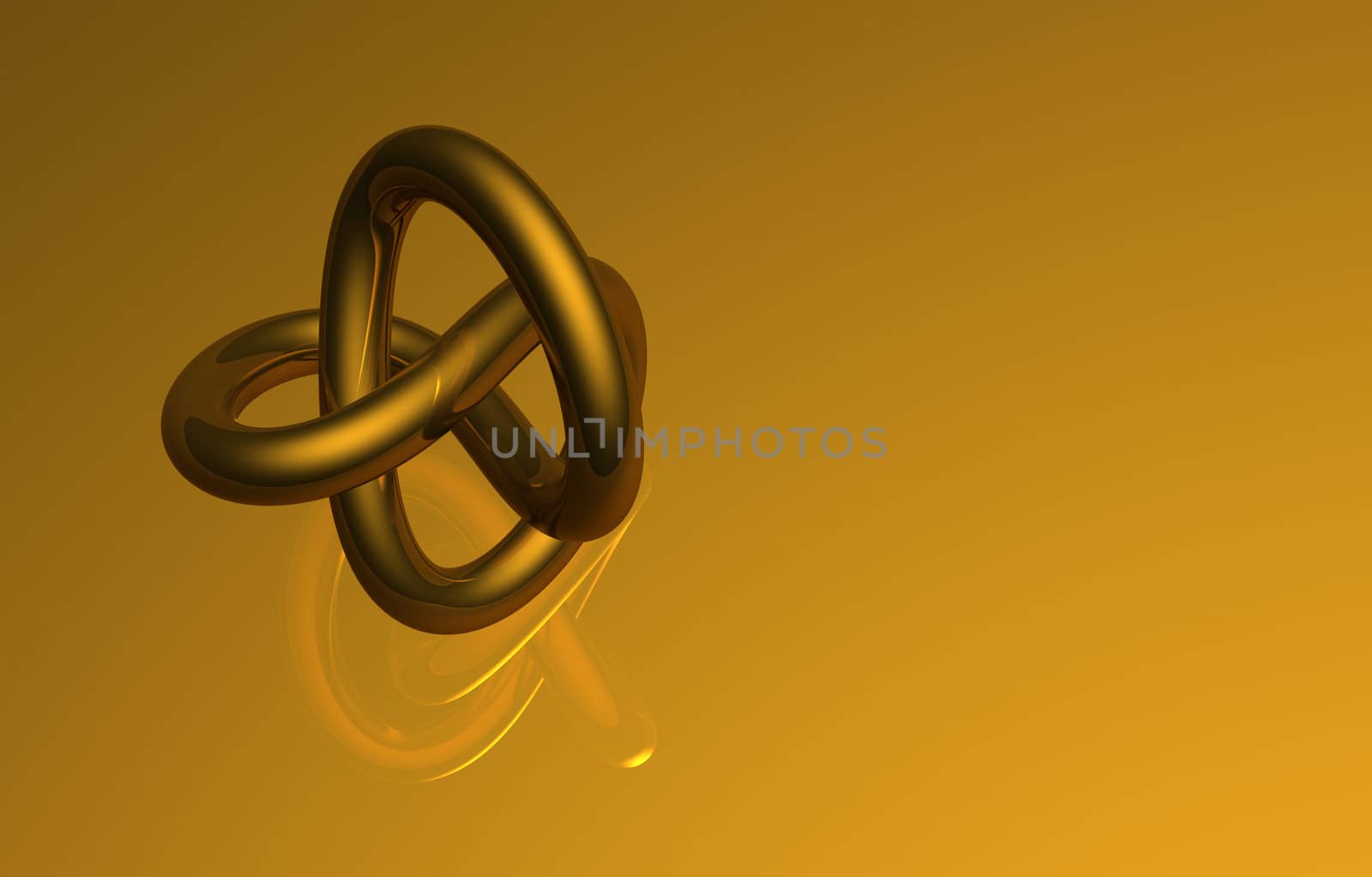 golden torus made in 3d software