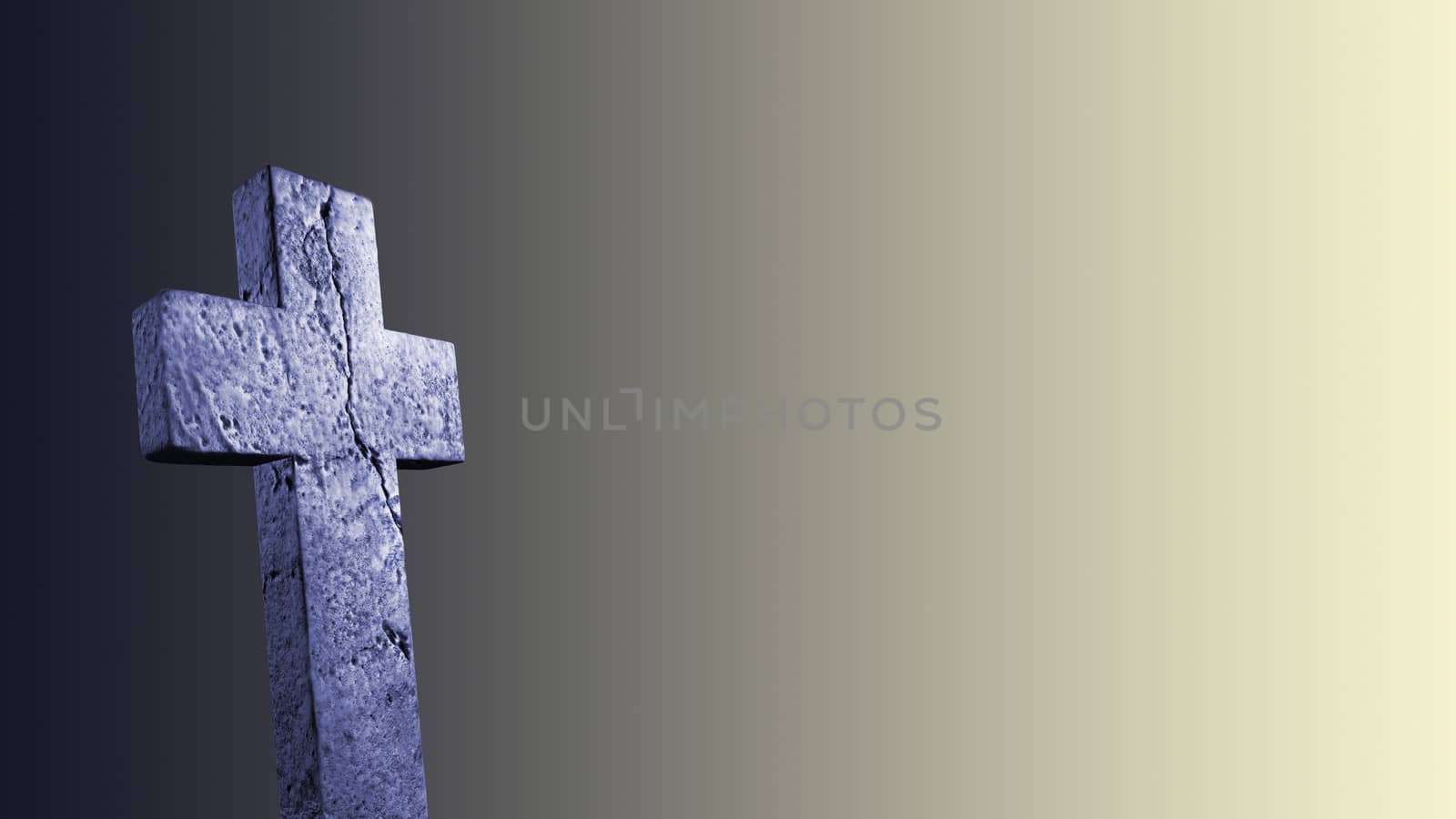 crosses  silhouette with the gradient  as background