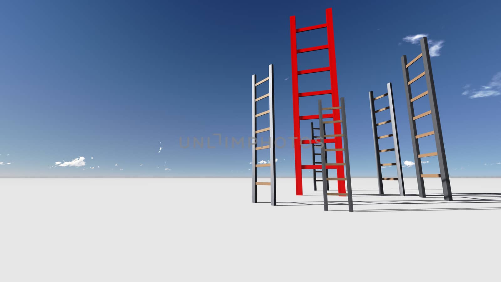 Ladder of Success made in 3d software