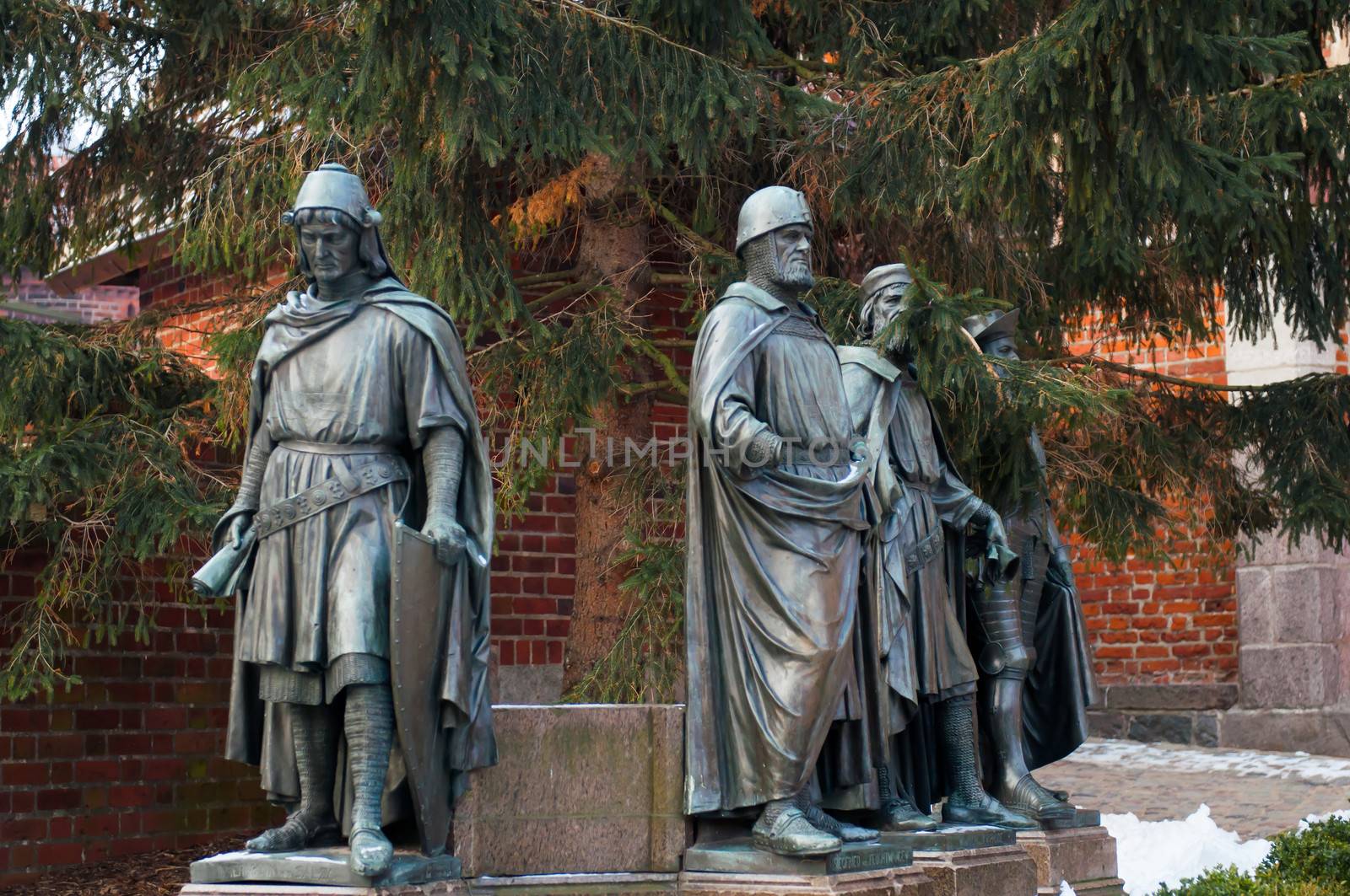 The Castle of the Teutonic Order in Malbork, Polish.