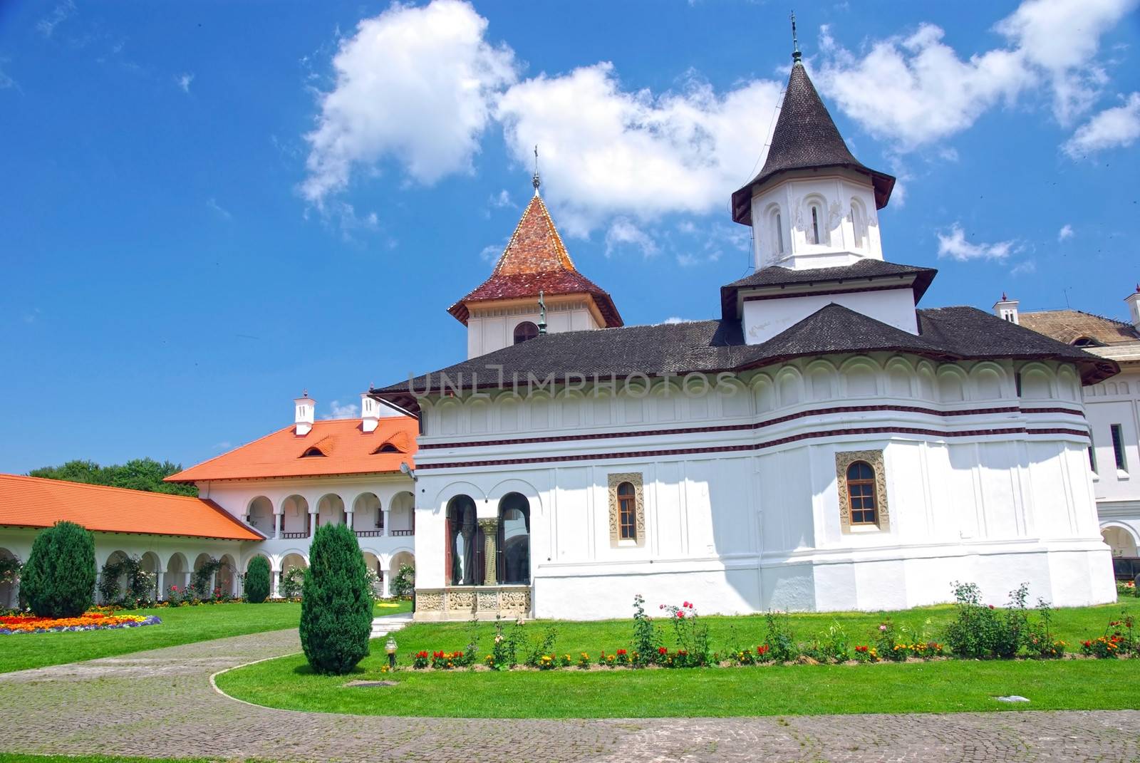The orthodox monastery of Sambata in Romania.
