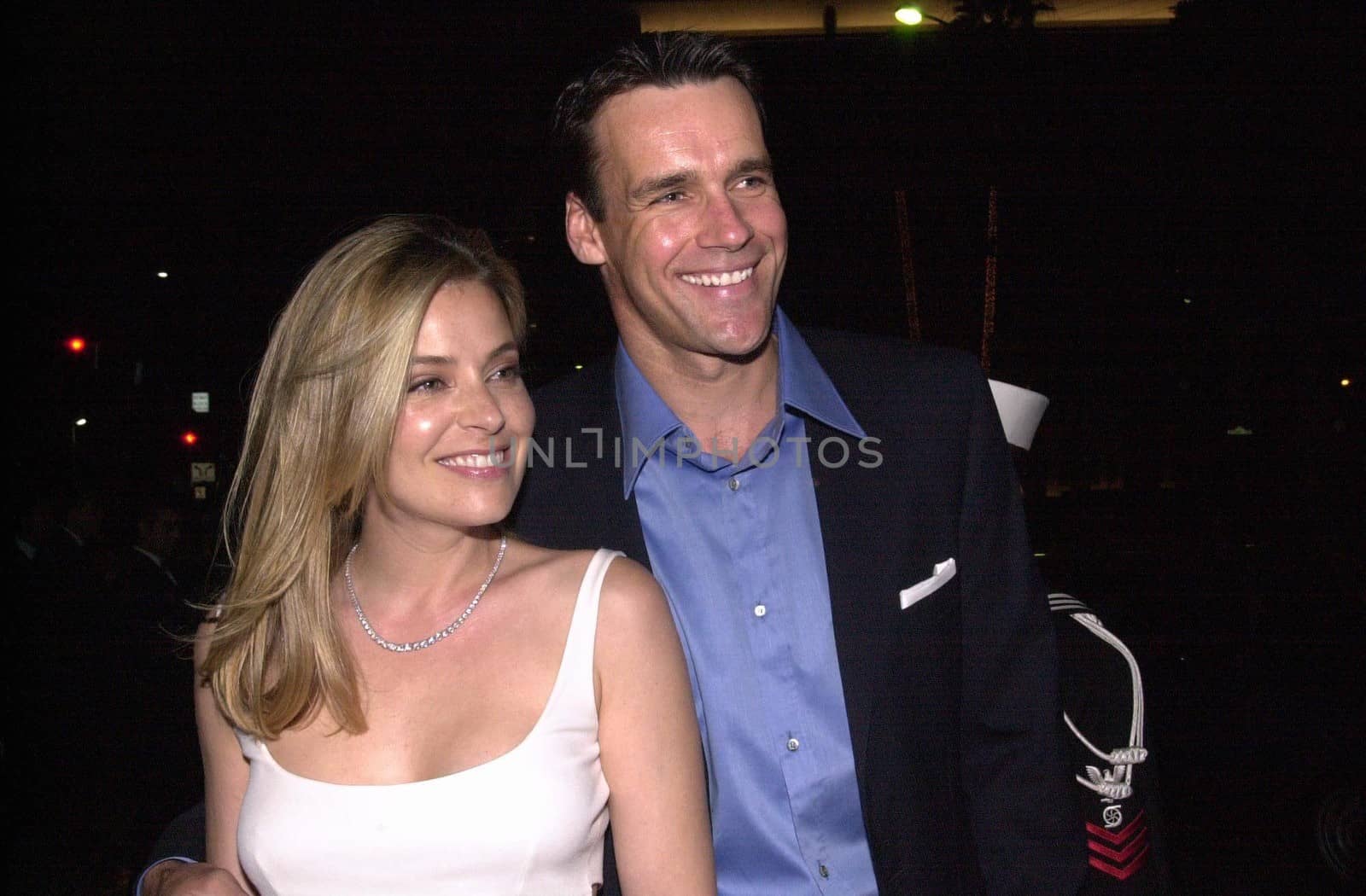 David James Elliot and wife Nancy at the JAG 100th Episode Party, Spago, 02-07-00