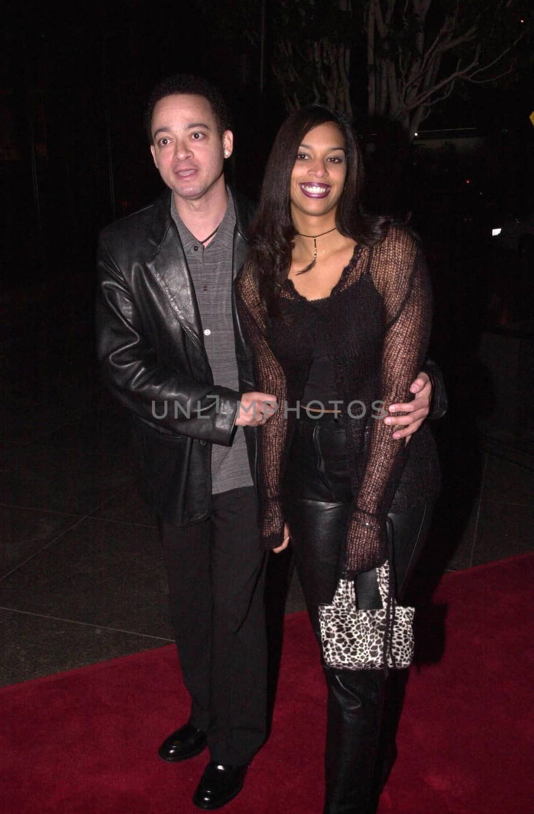 Christopher Reid and date at the premiere of "It's Black Entertainment" in Hollywood, 02-09-00