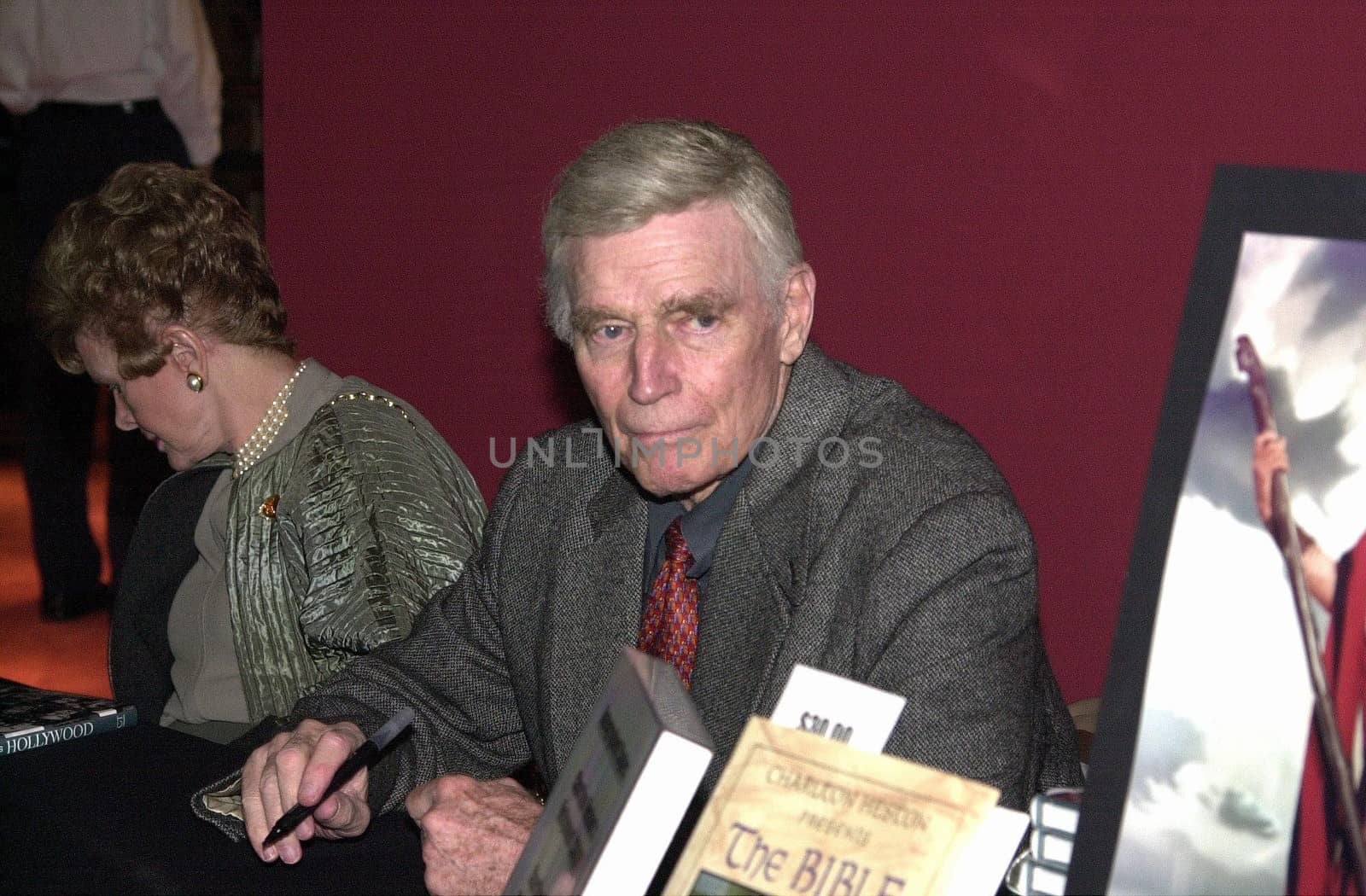 Charleton Heston at the American Cinematheque's tribute to "Ben Hur" at the Egyptian Theater, Hollywood, 02-02-00