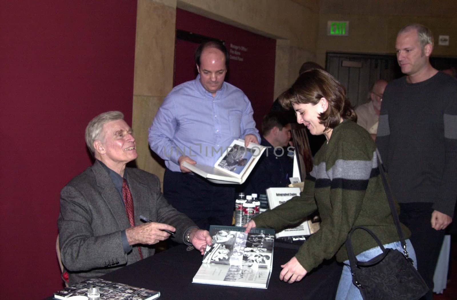 Charleton Heston at the American Cinematheque's tribute to "Ben Hur" at the Egyptian Theater, Hollywood, 02-02-00