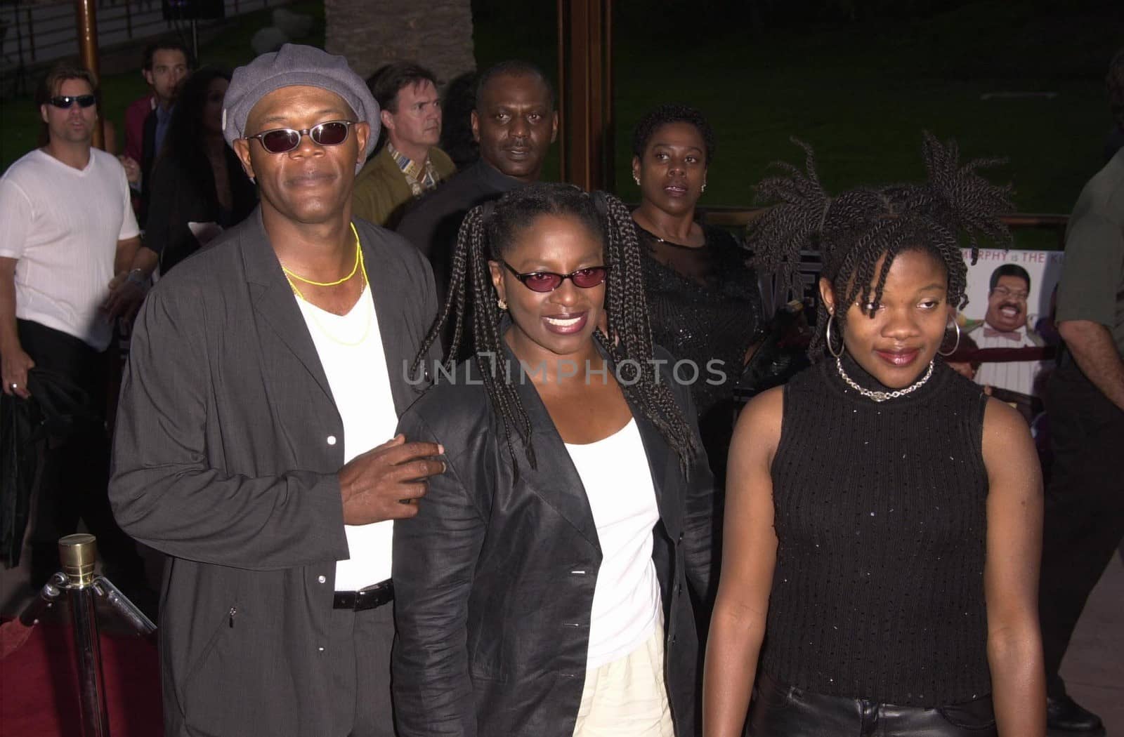 Samuel L. Jackson and Family at the premiere of Nutty Professor II in Universal City. 07-24-00