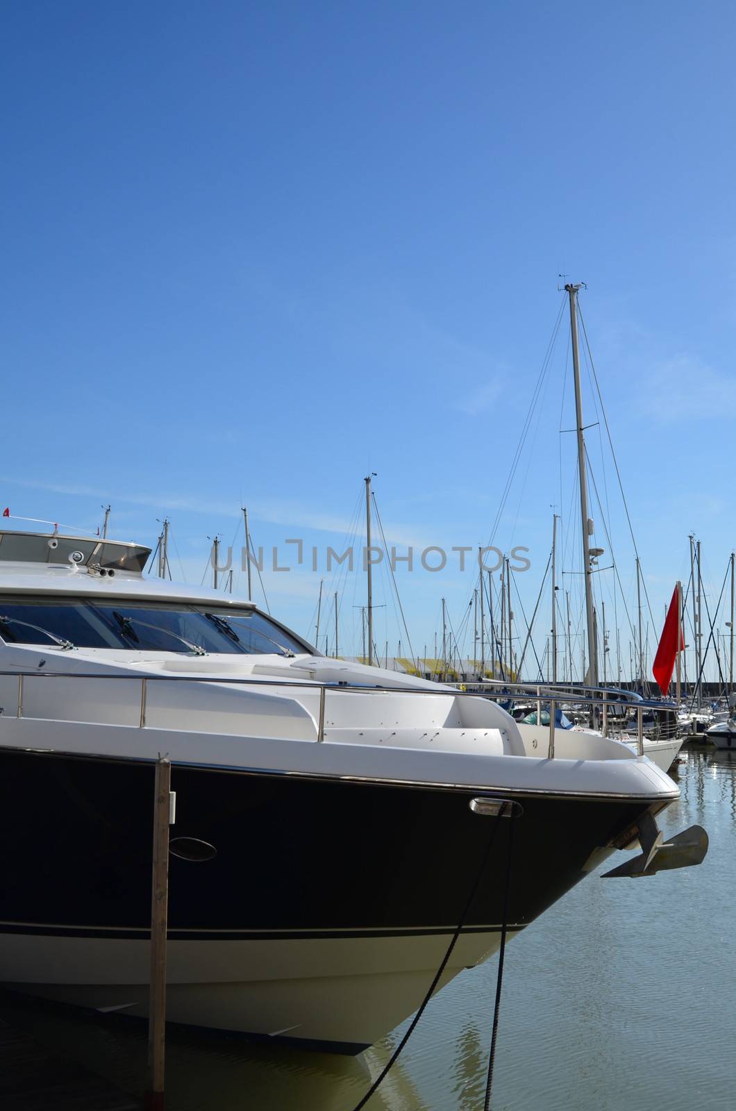 Brighton boat and yacht marina in Sussex,England.