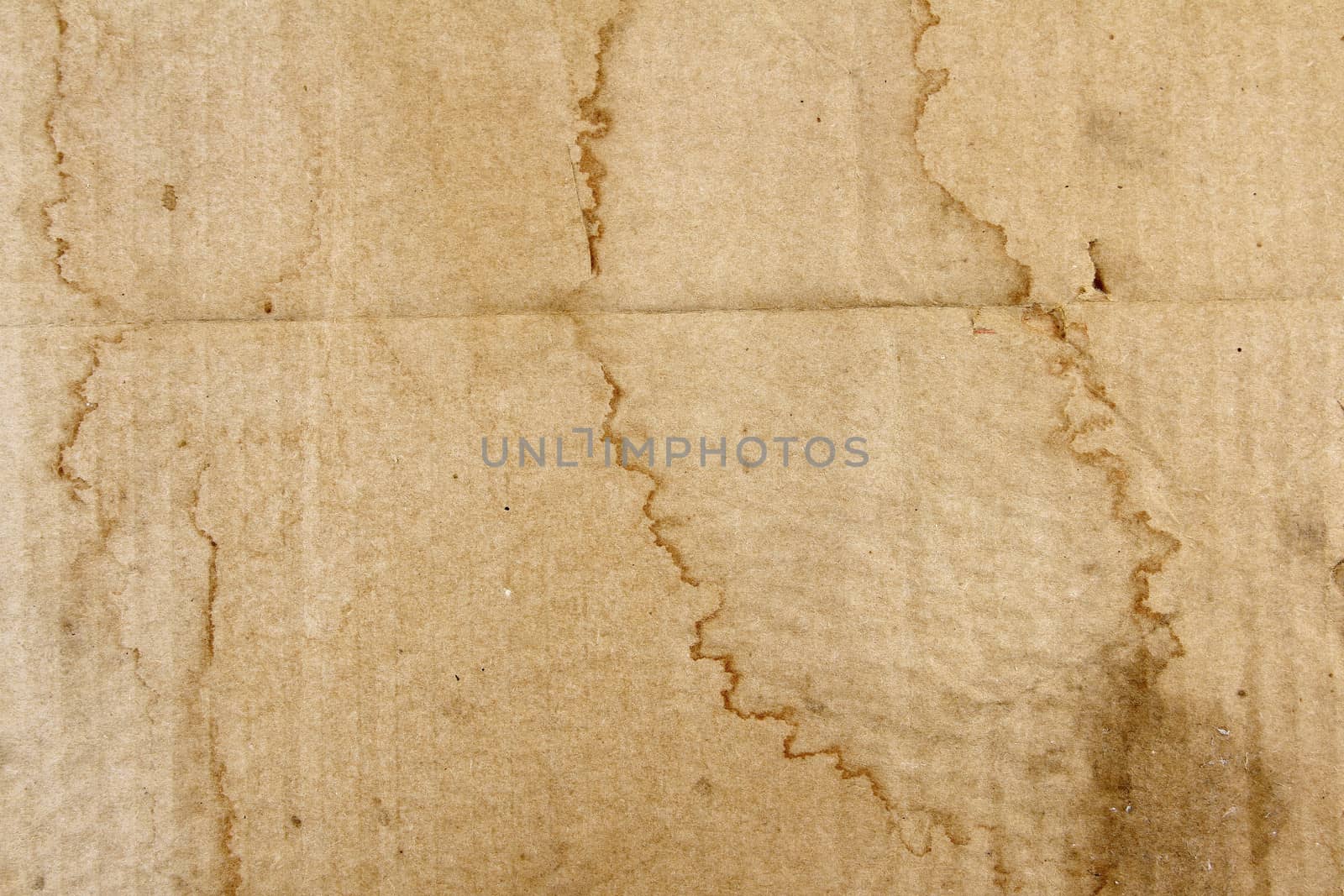 Grungy brown stained paper background