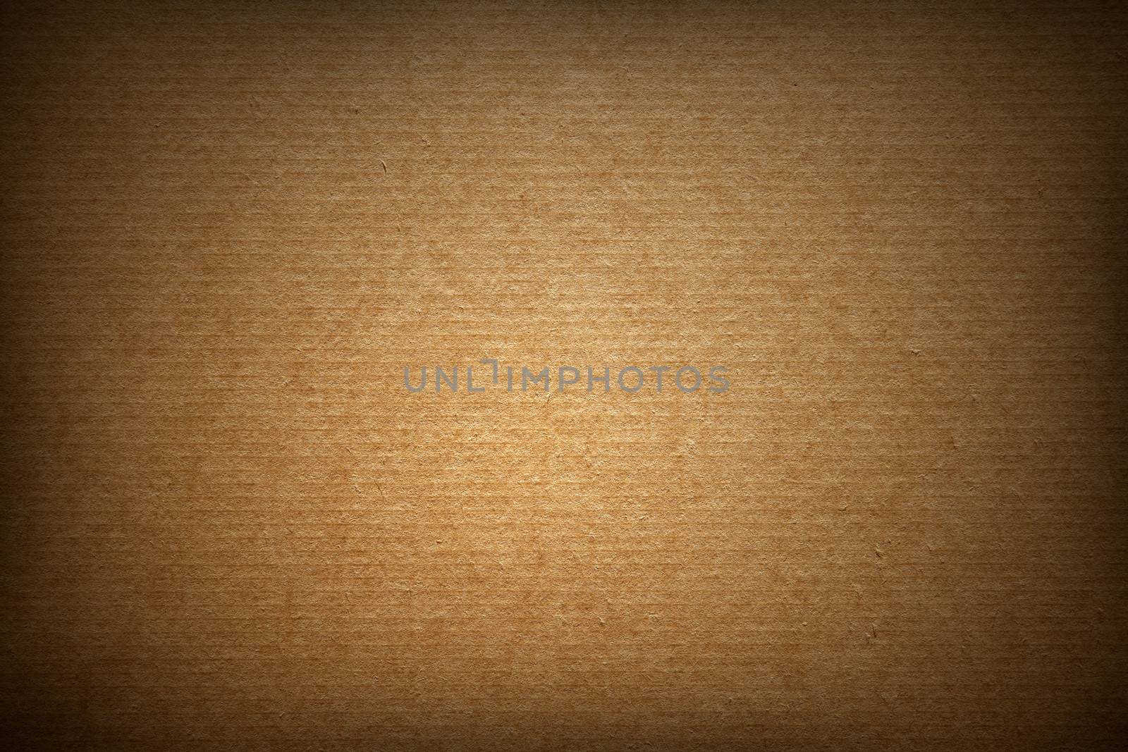 Closeup of brown cardboard texture