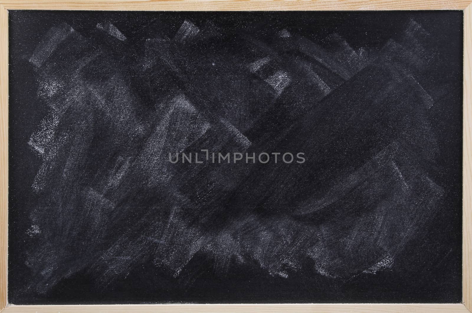 White chalk smudged on blackboard 