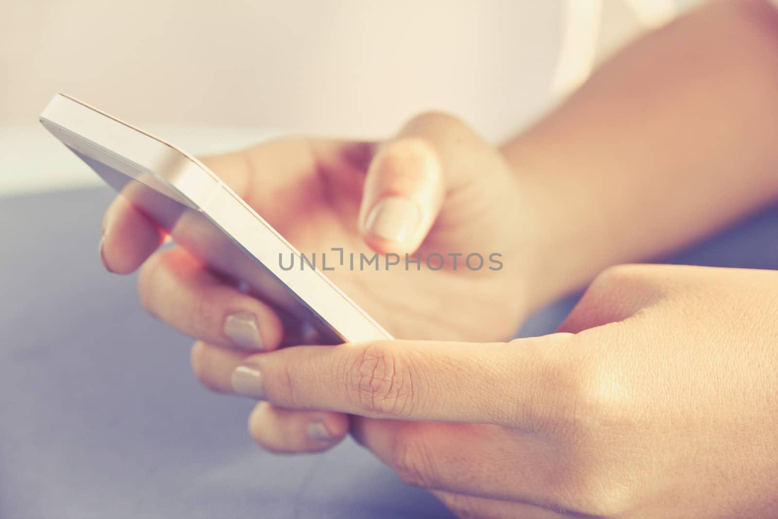 Woman Using a Smart Phone