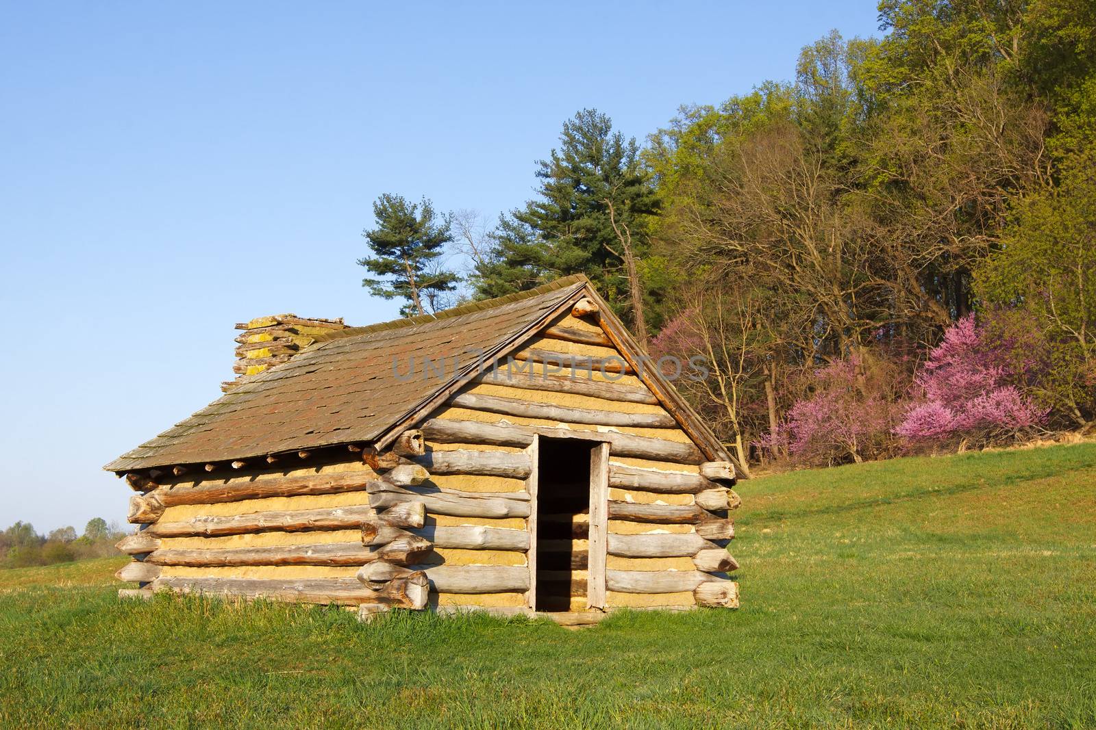  A reproduction of cabins used by Revolutionary War soldiers during the winter of 1777-78 under the command of George Washington. Located in Valley Forge National Historic Park, Pennsylvania, USA.










 

 
 



 



 
