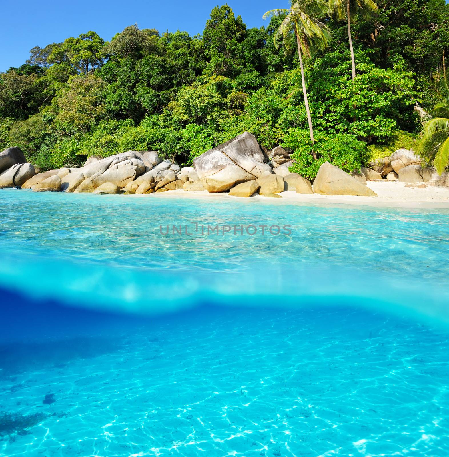 Beautiful beach with white sand bottom  by haveseen