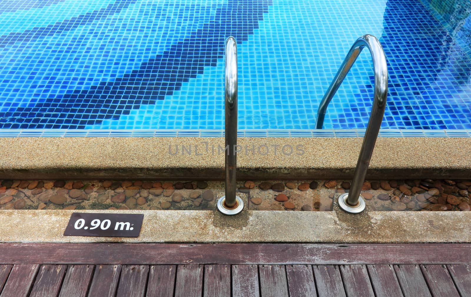 Swimming pool depth marker by olovedog