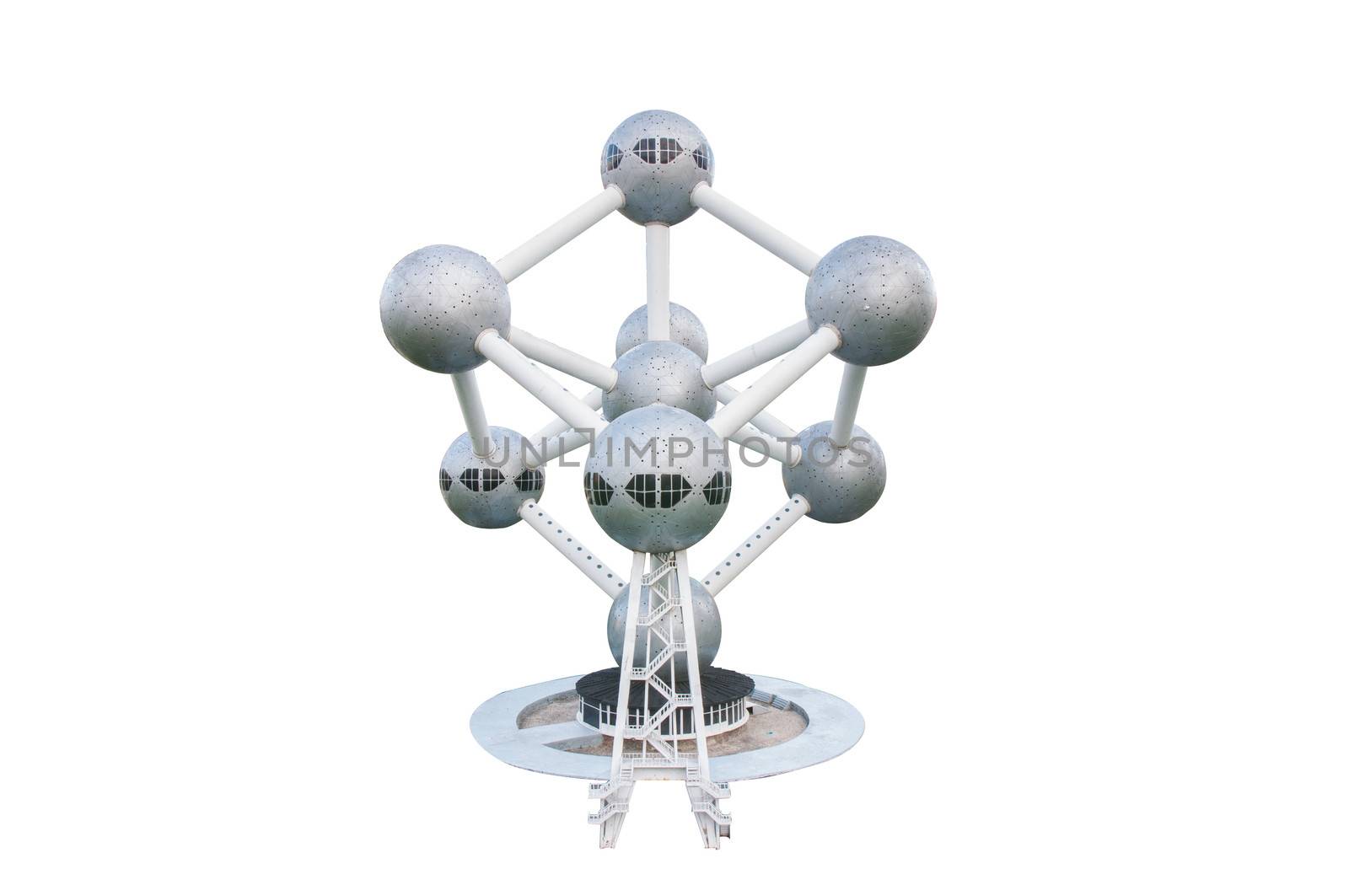 atomium is reproduced to mini size in mini siam, Thailand.