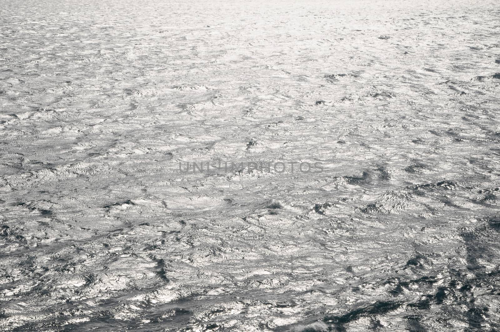 Blue Water Texture Pattern at Noon on the Atlantic Ocean