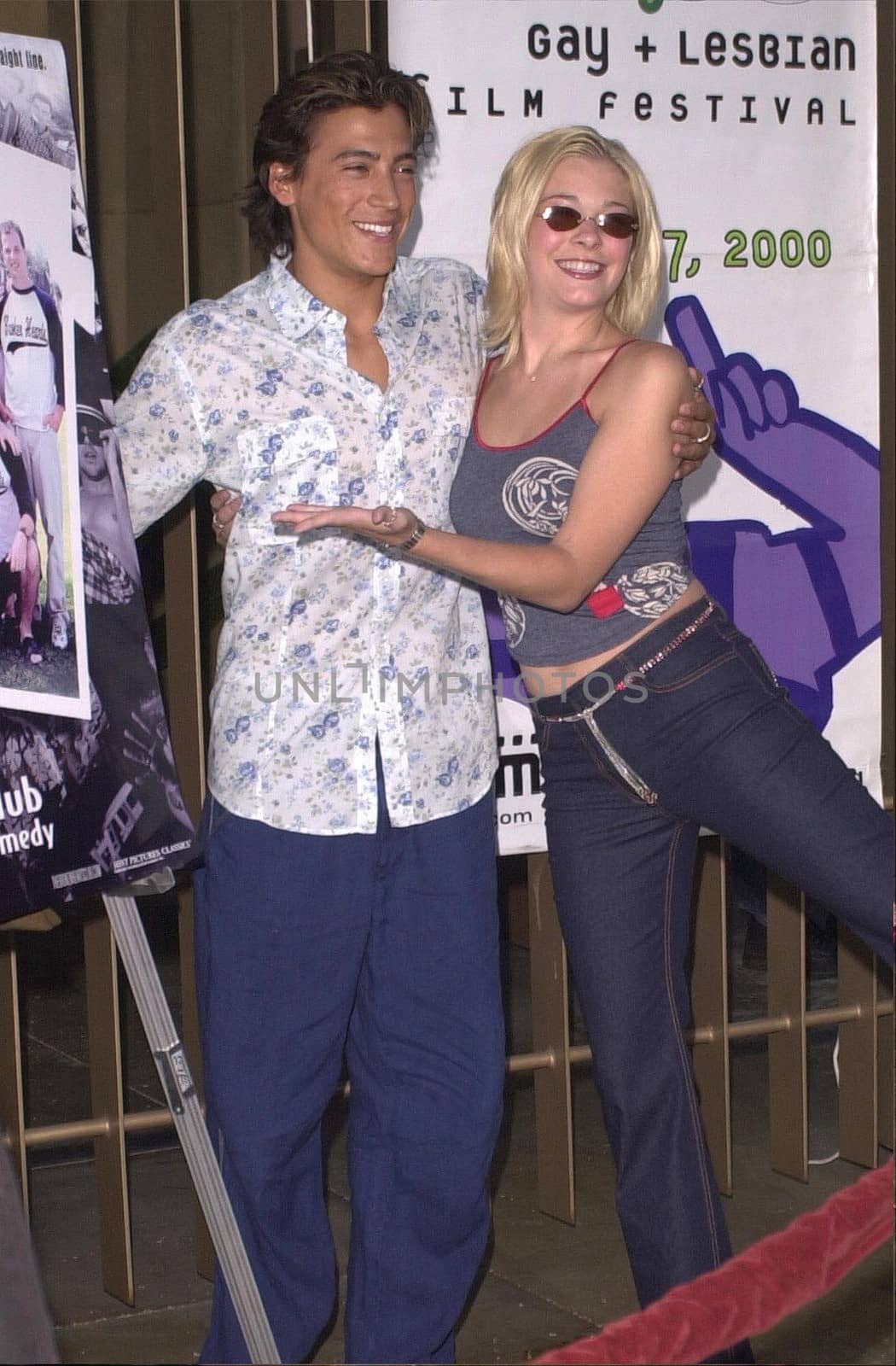 Andrew Keegan and Leann Rimes at the premiere of "Broken Hearts Club" in Hollywood. 07-17-00