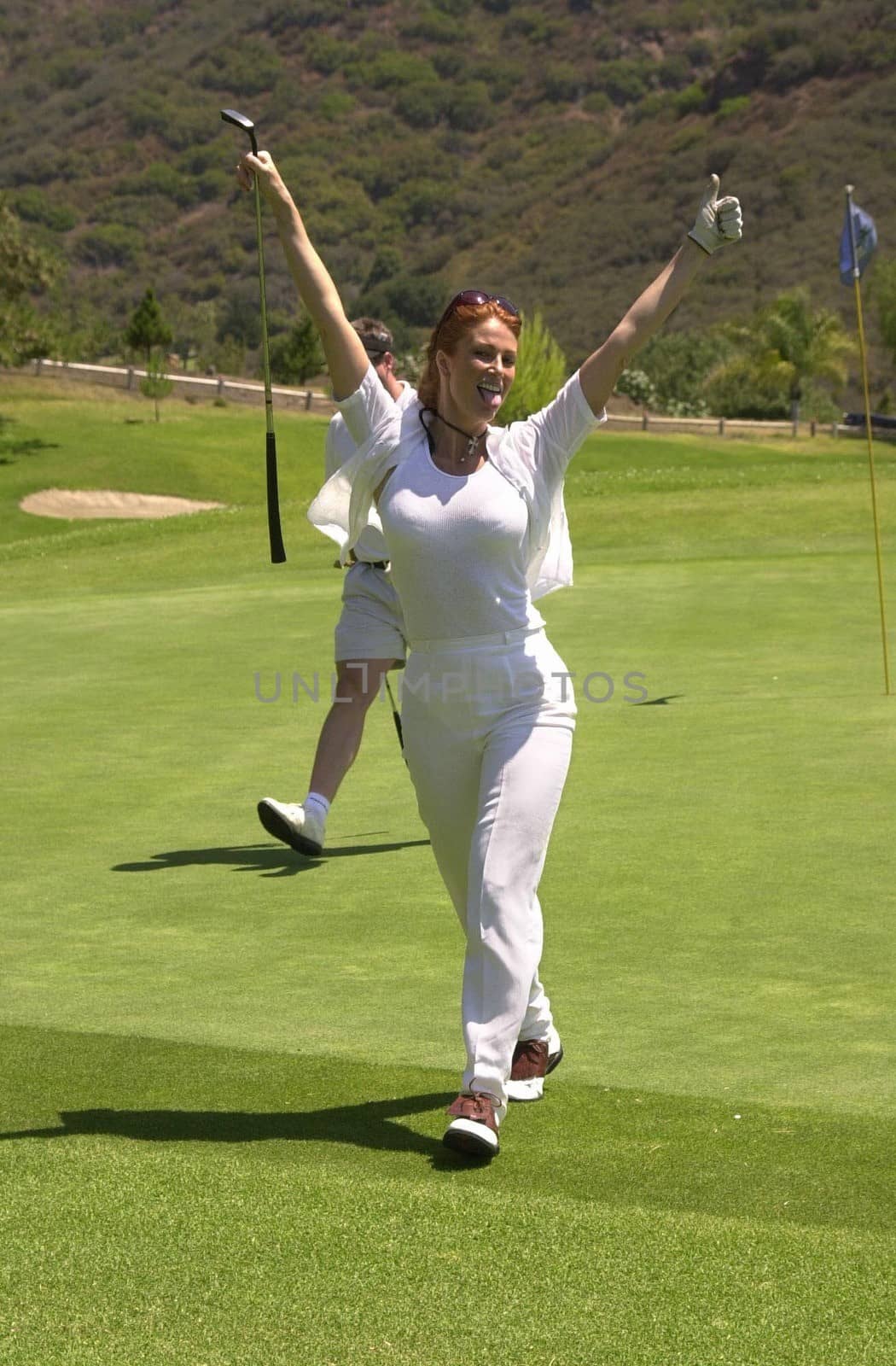 Angie Everhart at the 2nd Annual Surf & Turf Golf Tournament in Malibu. 07-24-00