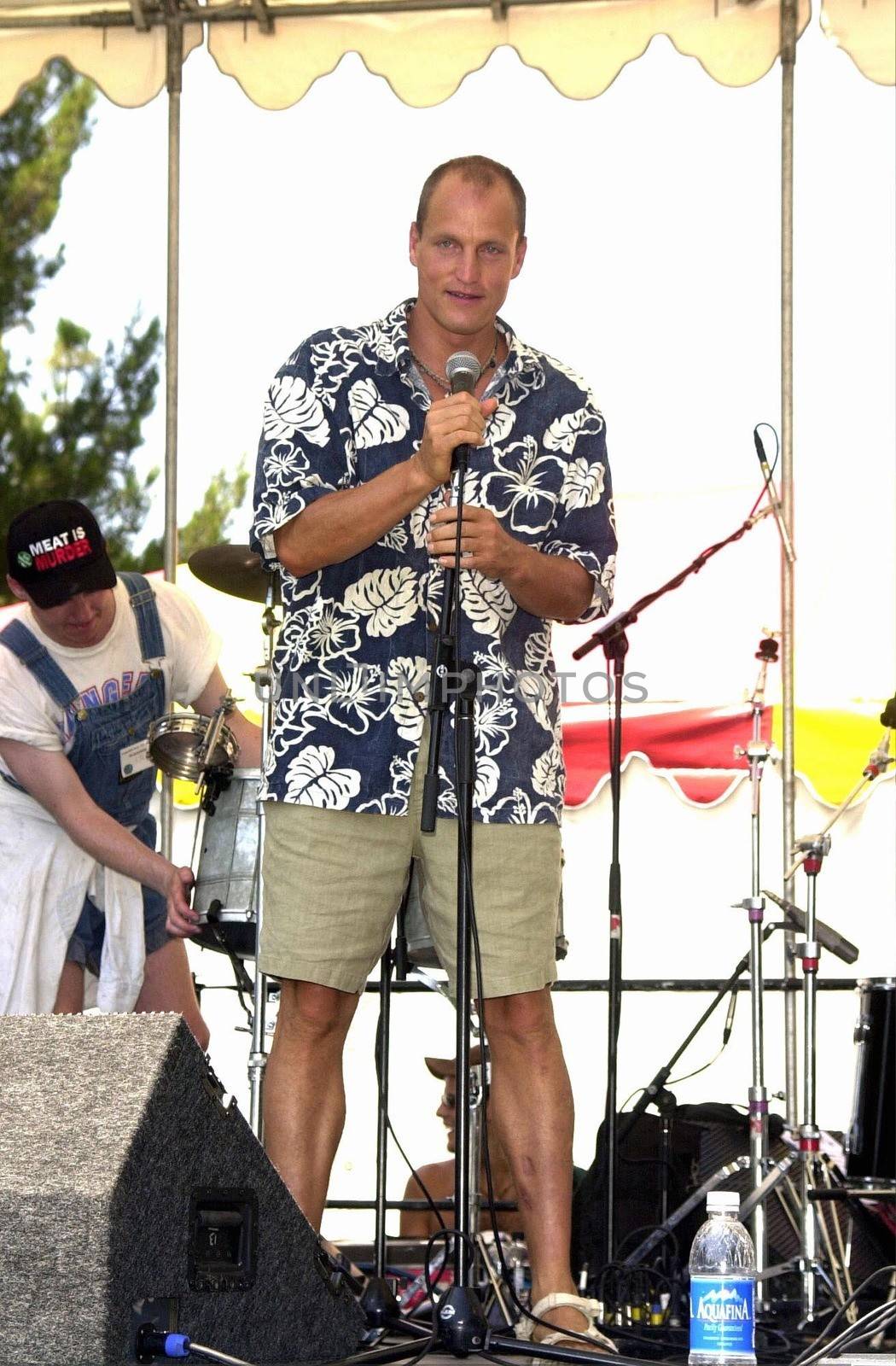 Woody Harrelson at Worldfest LA to help promote Veganism, Animal Rights and other causes. Van Nuys 07-30-00