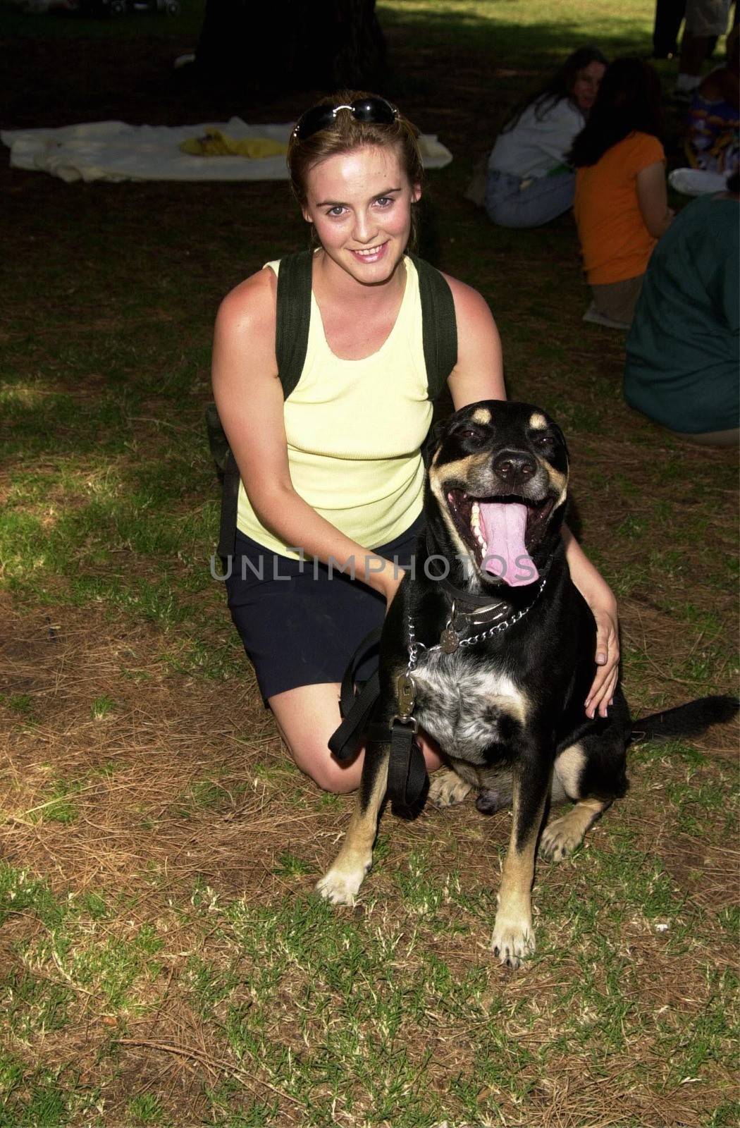 Alicia Silverstone at Worldfest LA to help promote Veganism, Animal Rights and other causes. Van Nuys 07-30-00